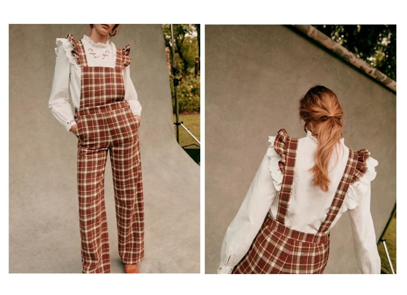 Sezane Roy Wool Jumpsuit Size 25" / US 0 / IT 36 - 6 Thumbnail