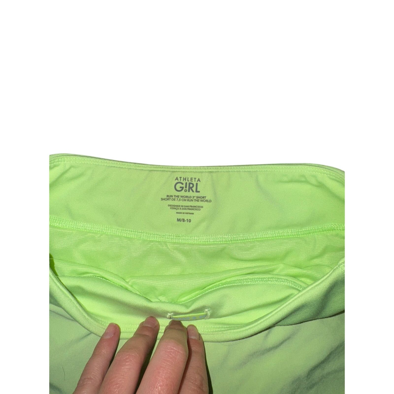 Athleta Athleta Girl Run The World 3" Shorts - Size M (8-10) Size 22" - 3 Thumbnail