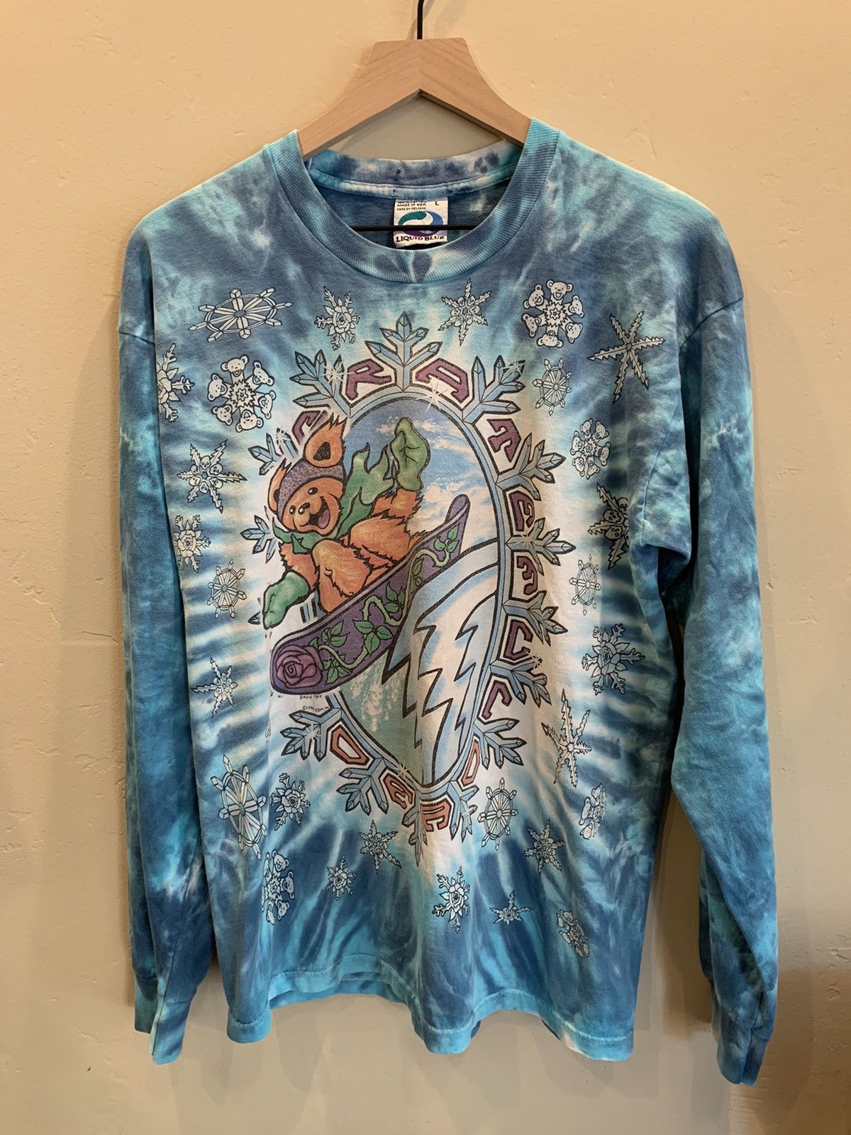 Grateful Dead × Liquid Blue × Vintage *RARE* Vintage 1994 Grateful Dead Liquid Blue Ski Snow Shirt Size US L / EU 52-54 / 3 - 1 Thumbnail