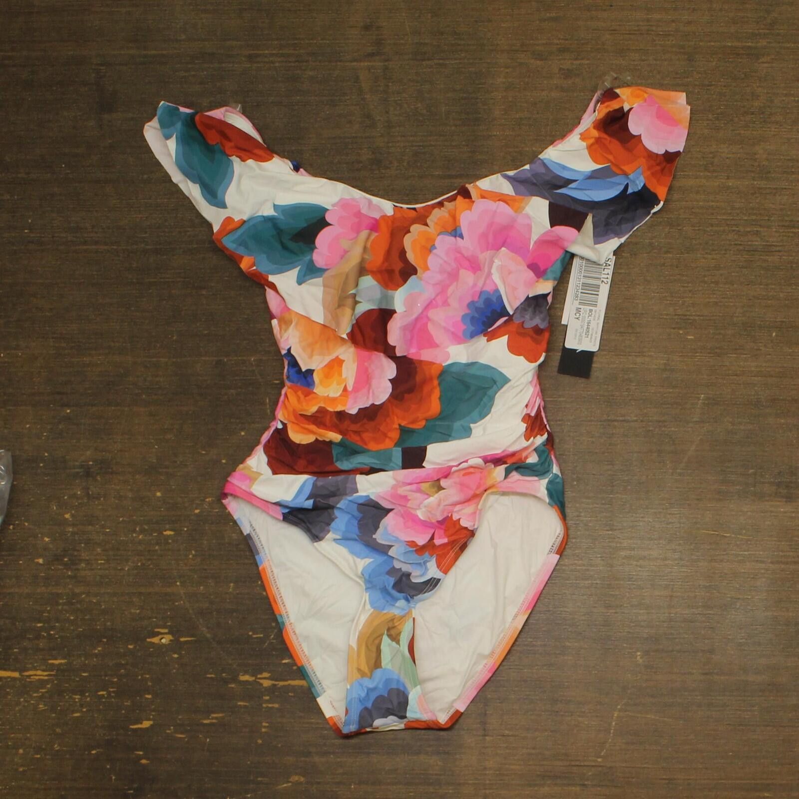 Other La Blanca Rhythm Ruffle-trim One-piece Swimsuit Multi Pink 6 Size ONE SIZE - 1 Thumbnail