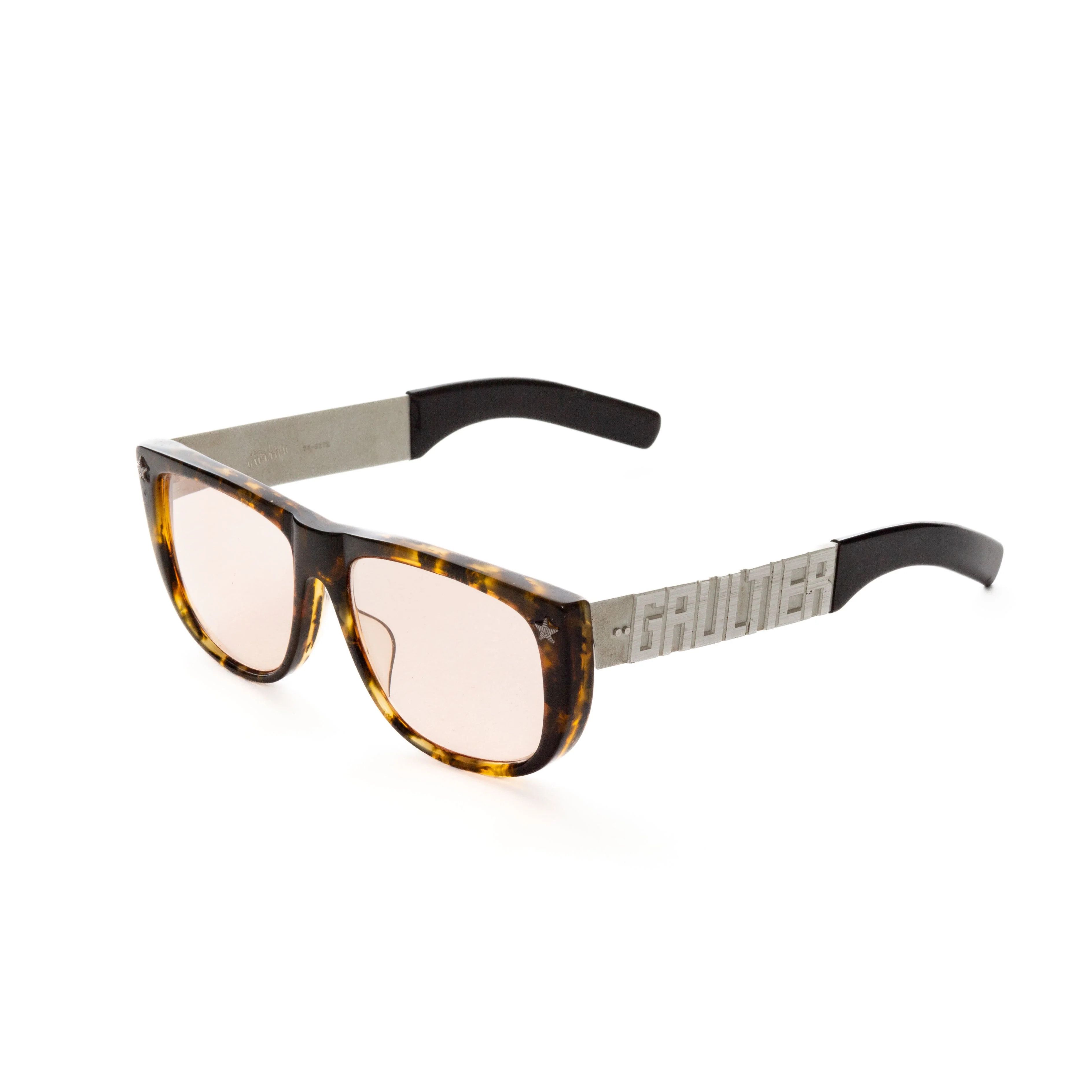 Jean Paul Gaultier Jean Paul Gaultier Sunglasses Logo Brown Glasses 56-8272 Size ONE SIZE - 19 Thumbnail