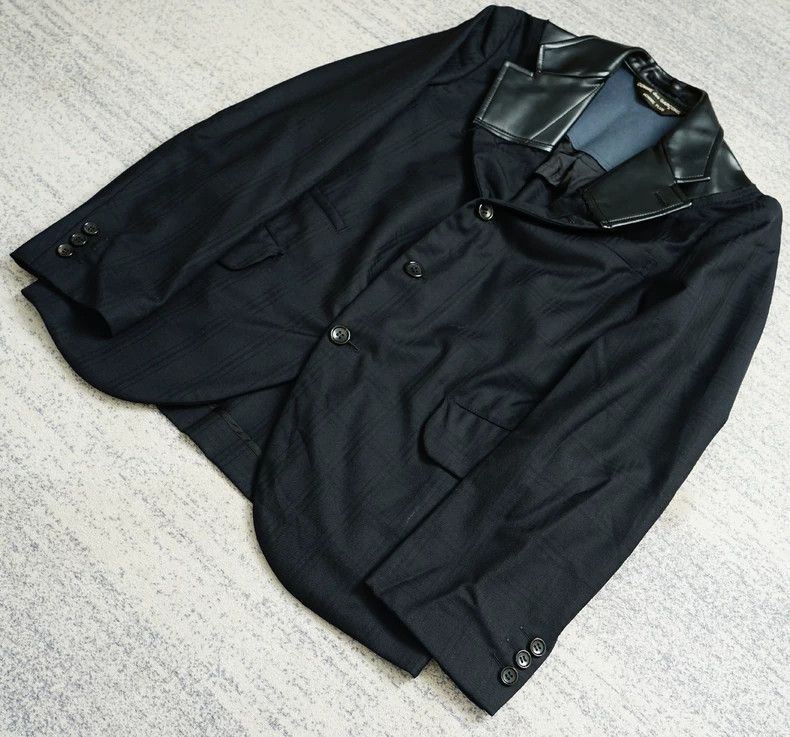 Comme des Garcons Comme des Garcons Armor season leather collar splicing sui Size US S / EU 44-46 / 1 - 2 Thumbnail