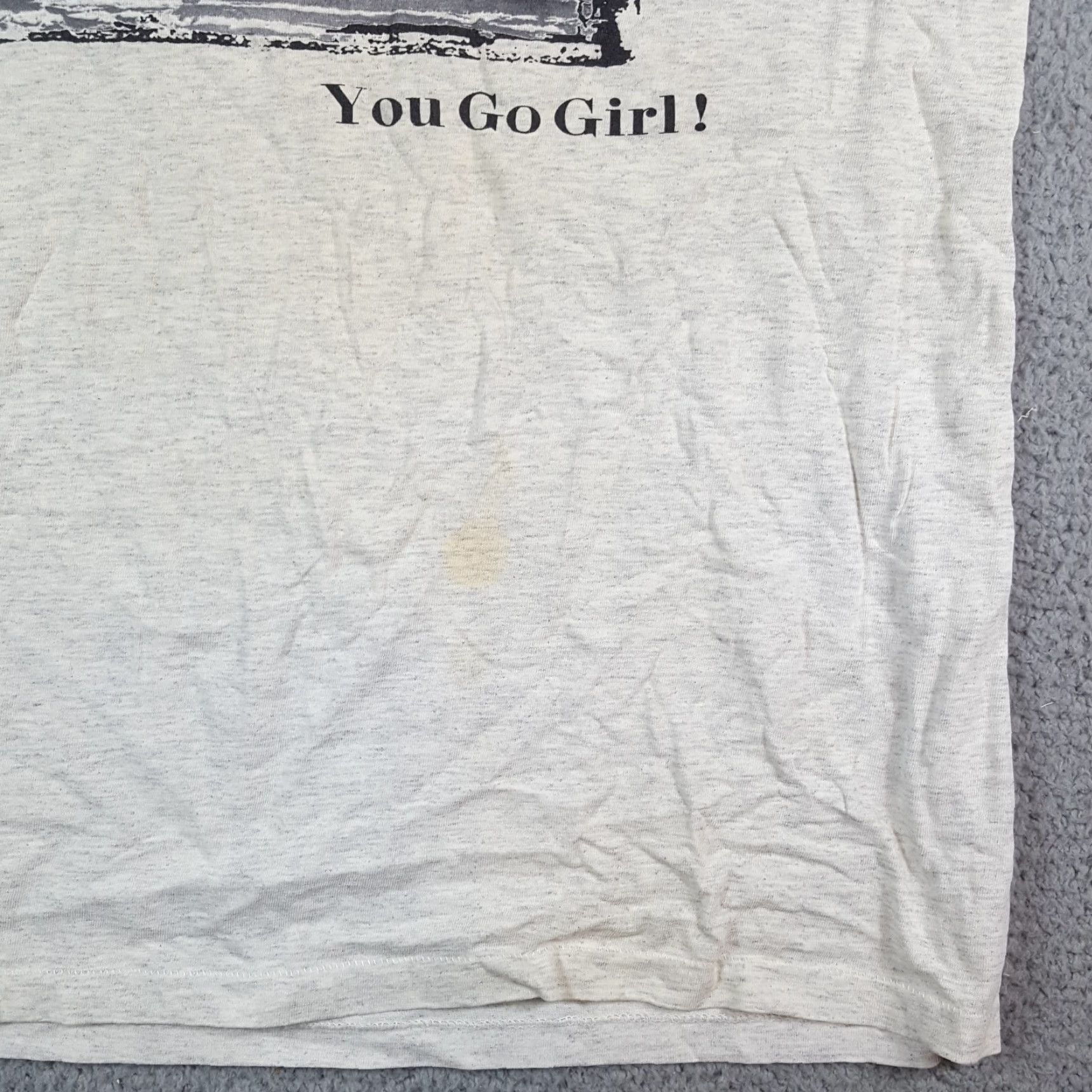 Vintage Vintage 90s You Go Girl Gym Workout Women's Small Oversized Gymnastics T Shirt Size S / US 4 / IT 40 - 6 Thumbnail