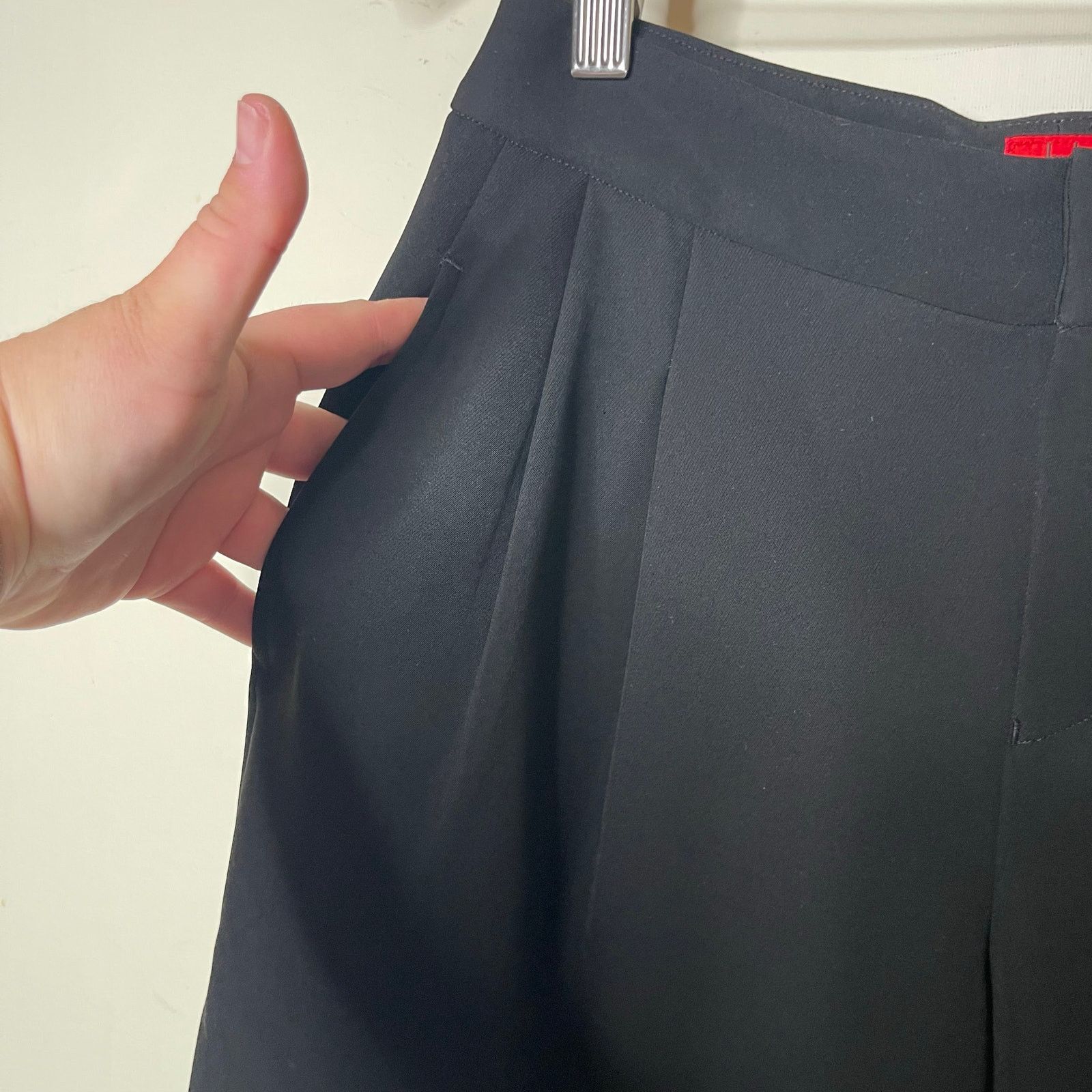 Issey Miyake HaaT Issey Miyake black high waist wide leg crop trousers Size 24" / US 00 / IT 34 - 9 Thumbnail