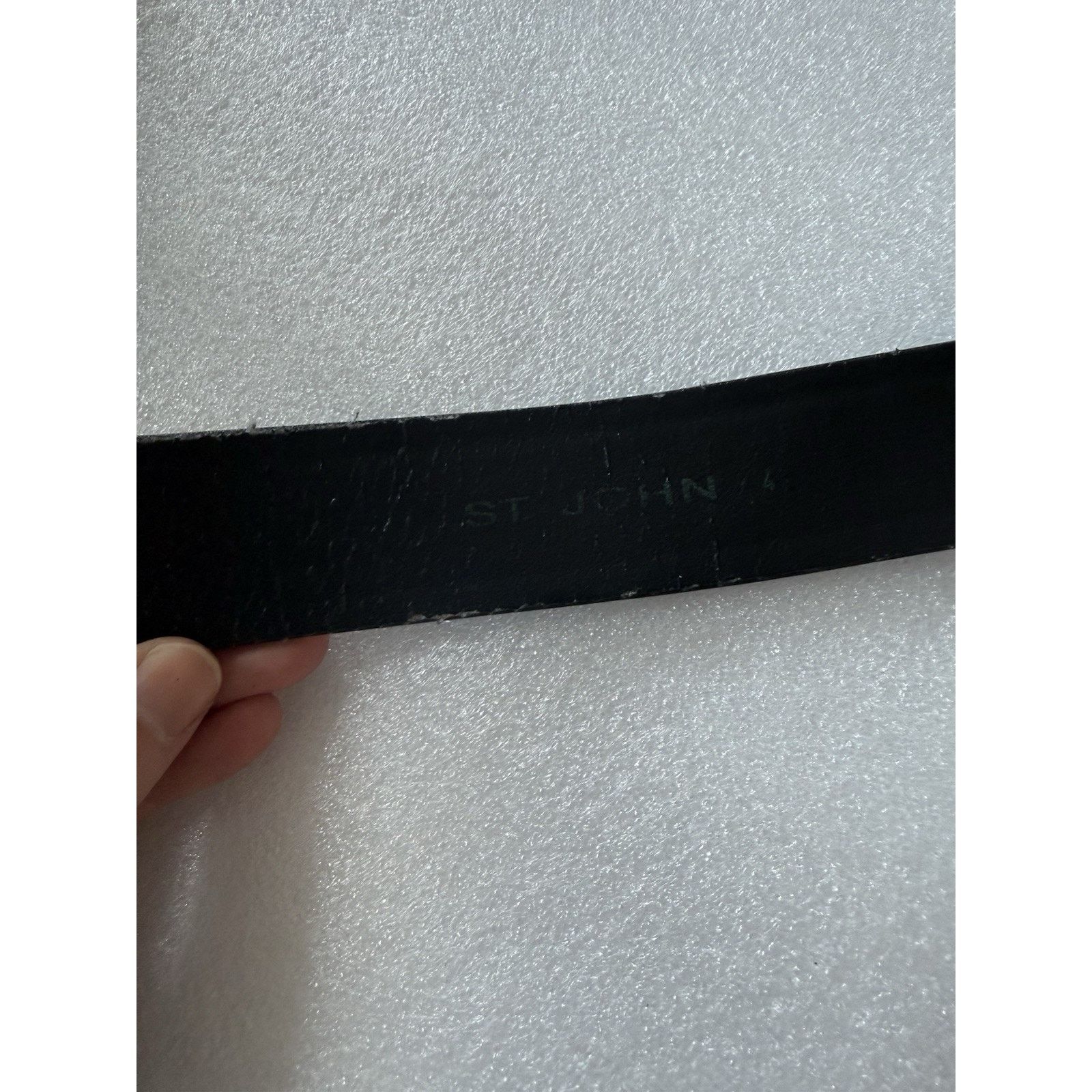 St. John ST. John Belt Black Leather Gold X Hardware Buckle Size 4 Size ONE SIZE - 3 Thumbnail