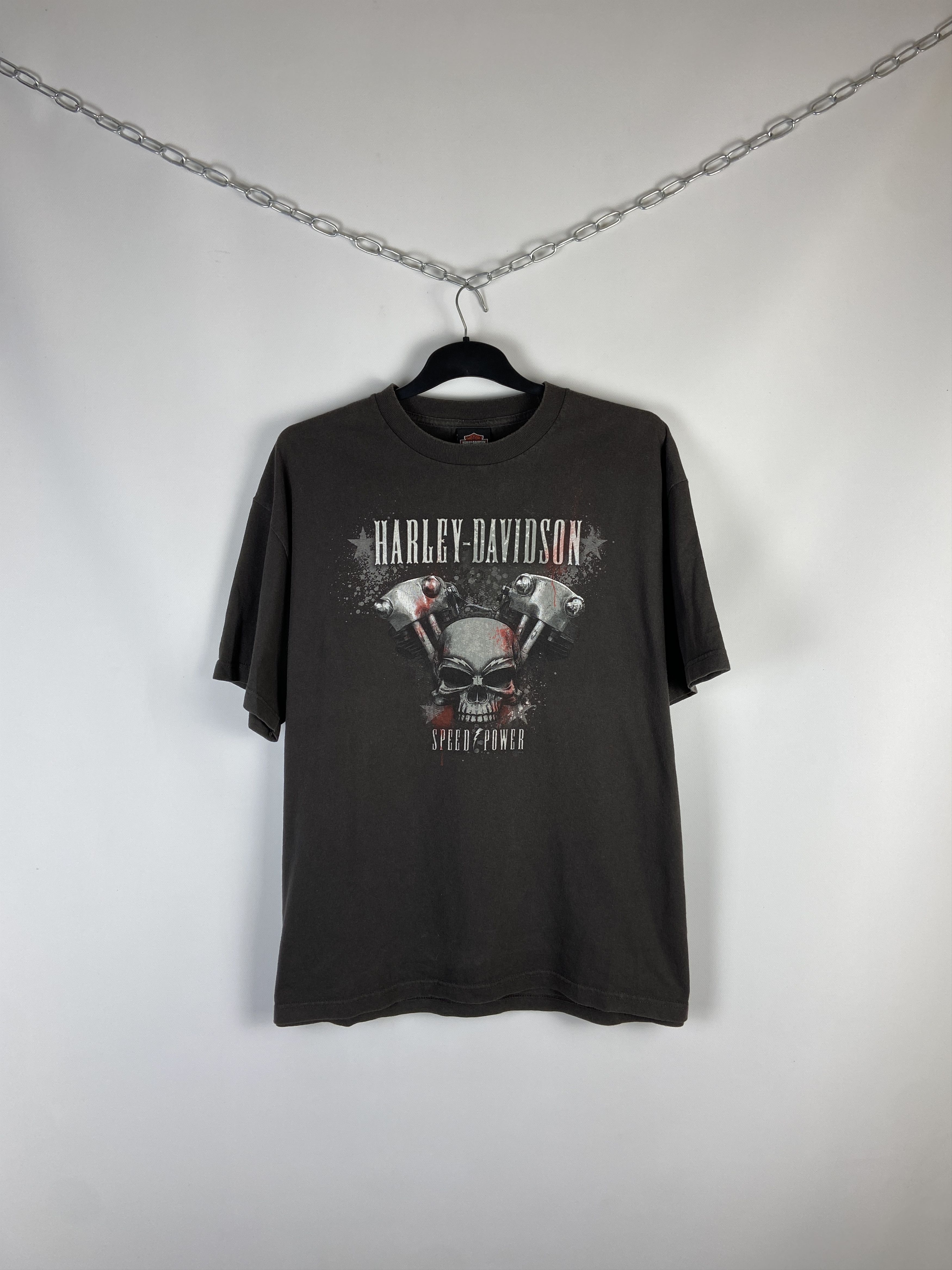 Harley Davidson Vintage HARLEY DAVIDSON Tee Graphic T-Shirt Size US XL / EU 56 / 4 - 1 Thumbnail
