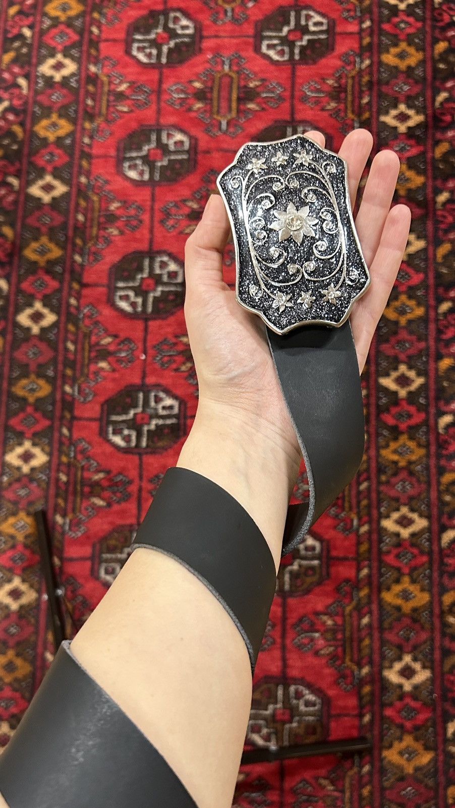 Japanese Brand × Vintage Y2K Leather Belt Size ONE SIZE - 7 Thumbnail