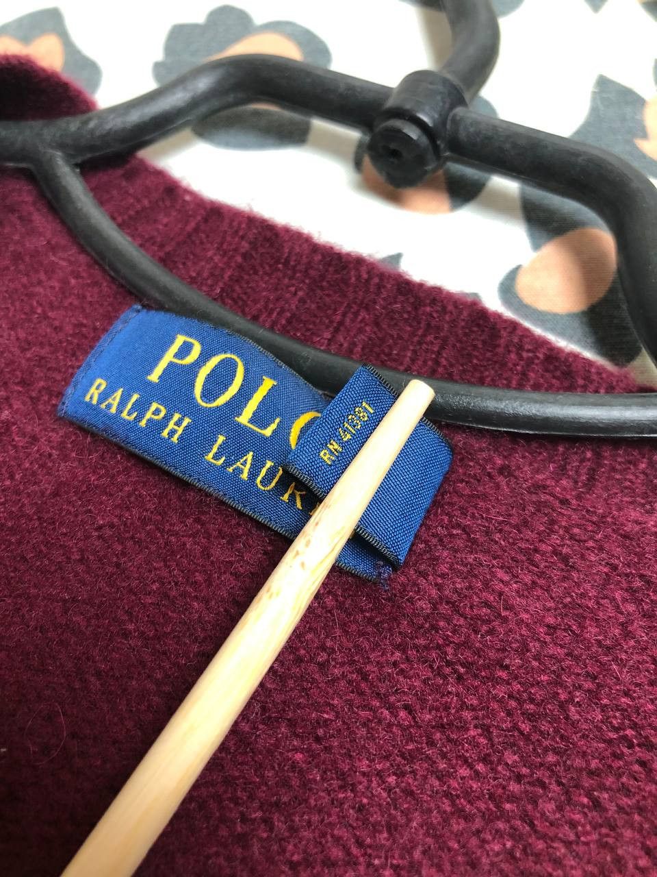 Polo Ralph Lauren Vintage Polo Ralph Lauren Wool V-Neck Sweater Luxury Size US M / EU 48-50 / 2 - 5 Thumbnail