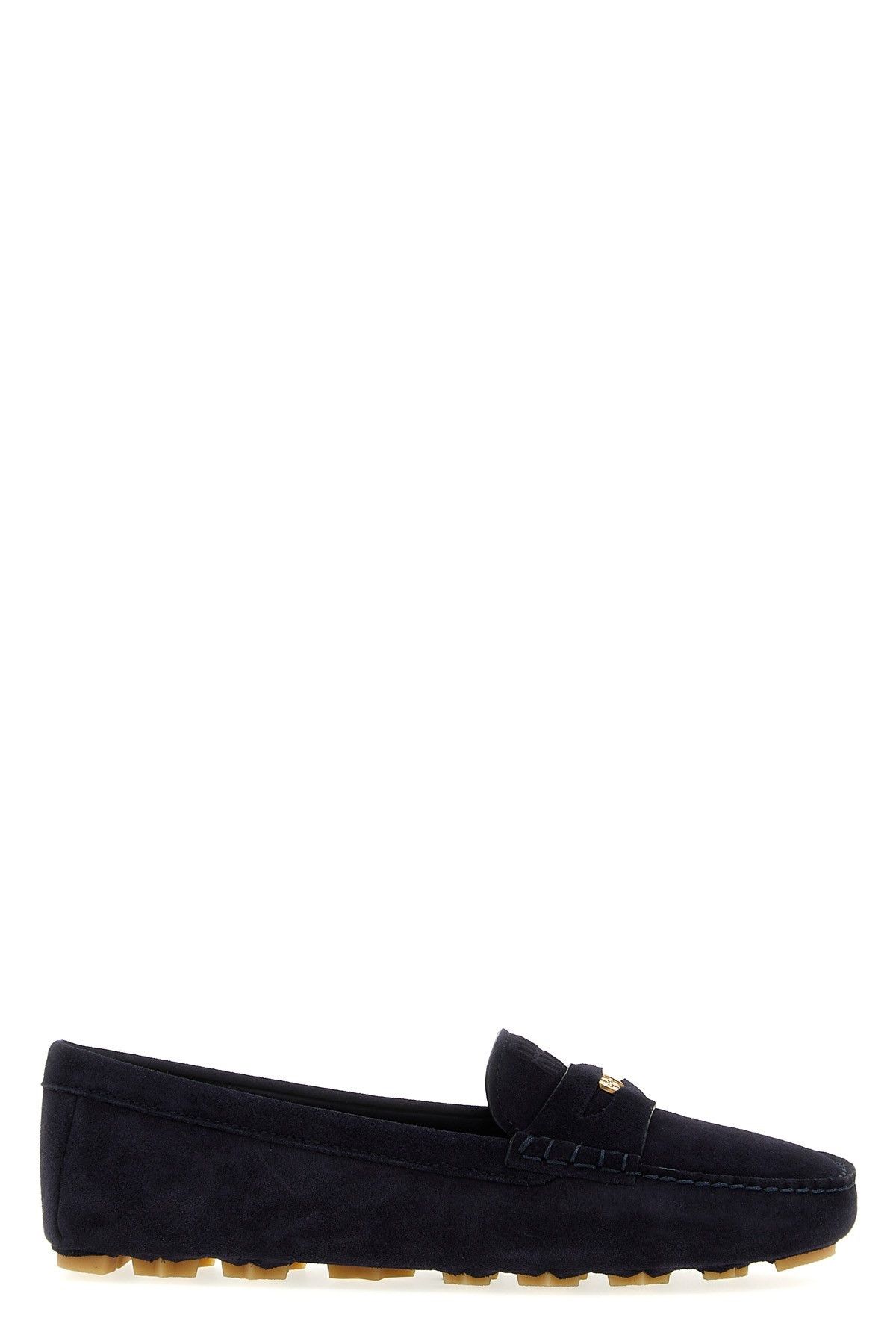 image of Miu Miu 'penny' Driver Loafers in Blue, Women's (Size 11)