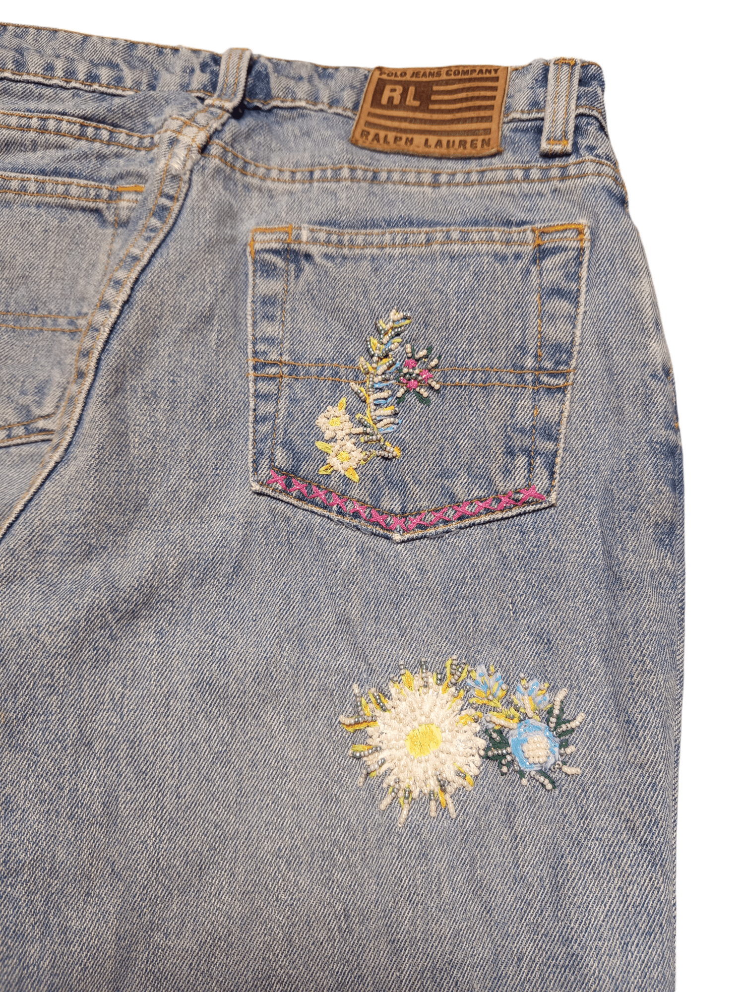 If Six Was Nine Flare Ralph Lauren Flora Jeans Bootcut Size US 27 - 10 Thumbnail
