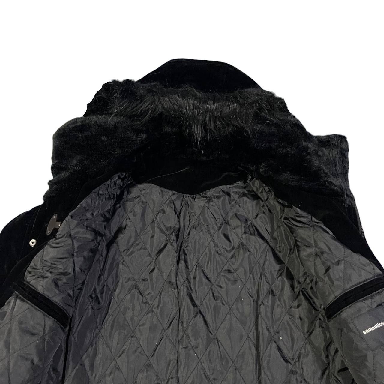 semanticdesign Vintage Semantic Designs Velvet Fur Jacket Size US M / EU 48-50 / 2 - 9 Thumbnail