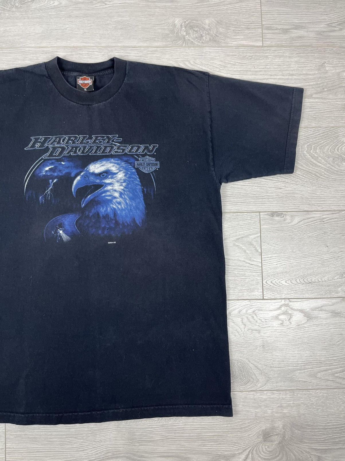 Harley Davidson × Vintage Harley Davidson Vintage 2004 Eagle Biker Faded T Shirt XL Size US XL / EU 56 / 4 - 3 Thumbnail