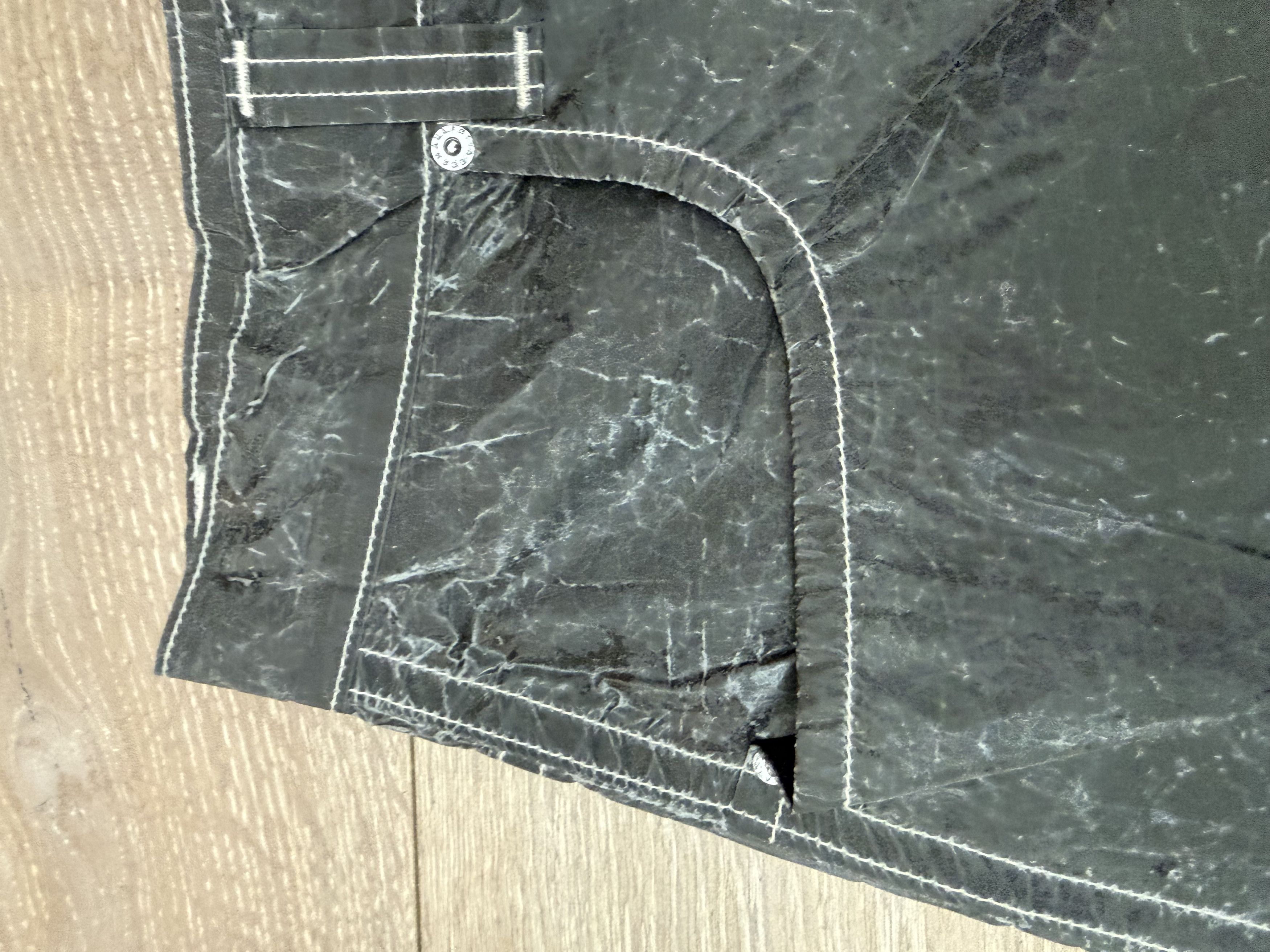 Eckhaus Latta Ultra Wide Baggy Waxed Nylon Jeans Size US 32 / EU 48 - 4 Thumbnail