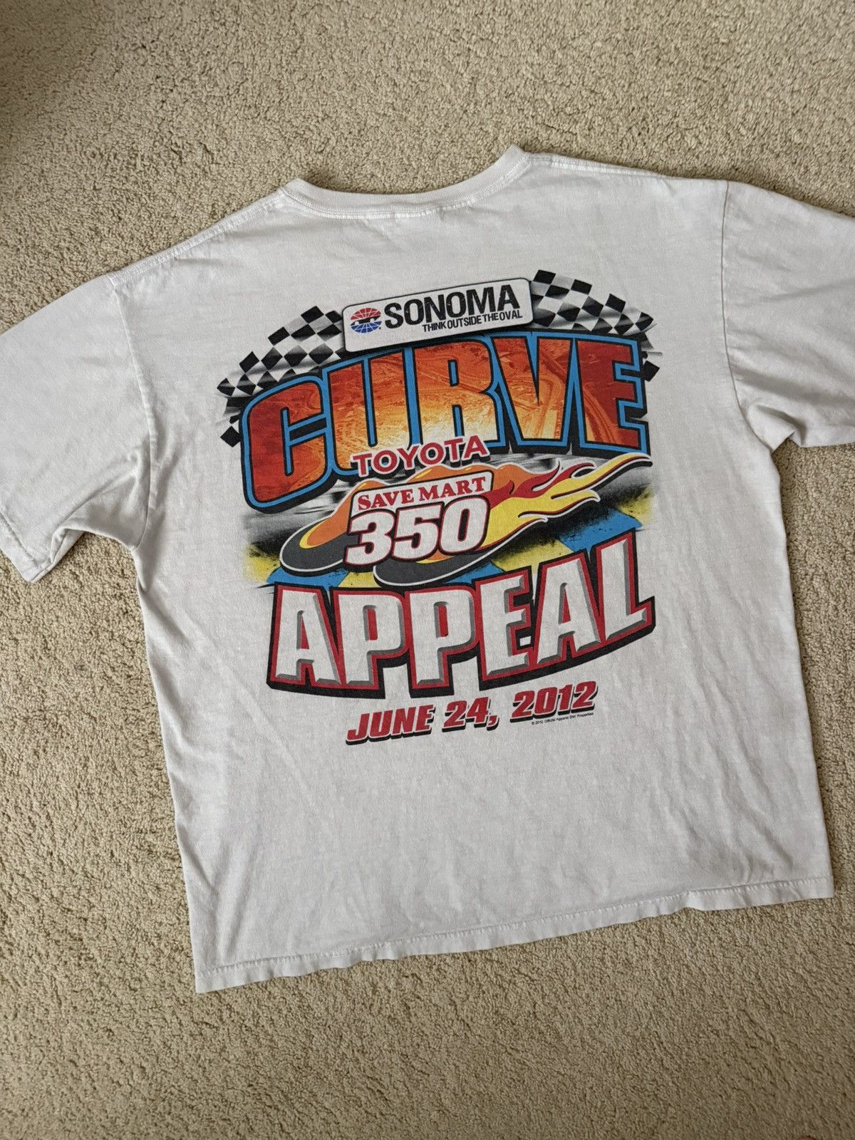 Vintage NASCAR Samona Ahead Of The Curve Vintage T-Shirt Tee Size US XL / EU 56 / 4 - 4 Thumbnail