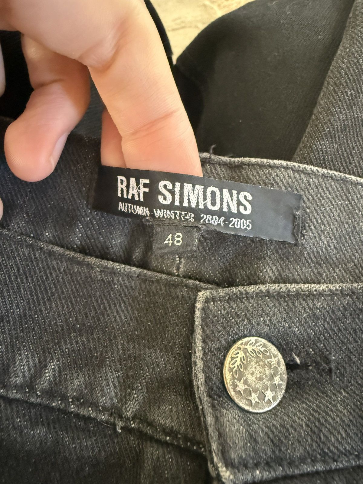 Raf Simons AW2004 “Waves” MA-1 Cargo Denim Size US 31 - 4 Thumbnail