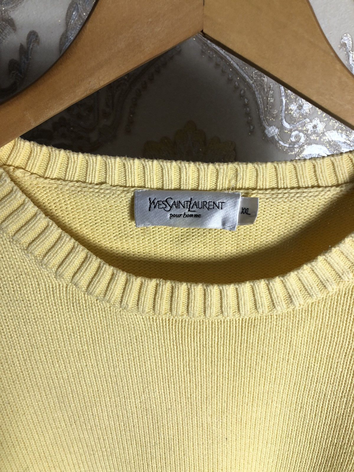 Saint Laurent Paris × Vintage VERY RARE YVES SAINT LAURENT SWEATER KNIT DESIGNER Y2K 90s Size US XXL / EU 58 / 5 - 4 Thumbnail