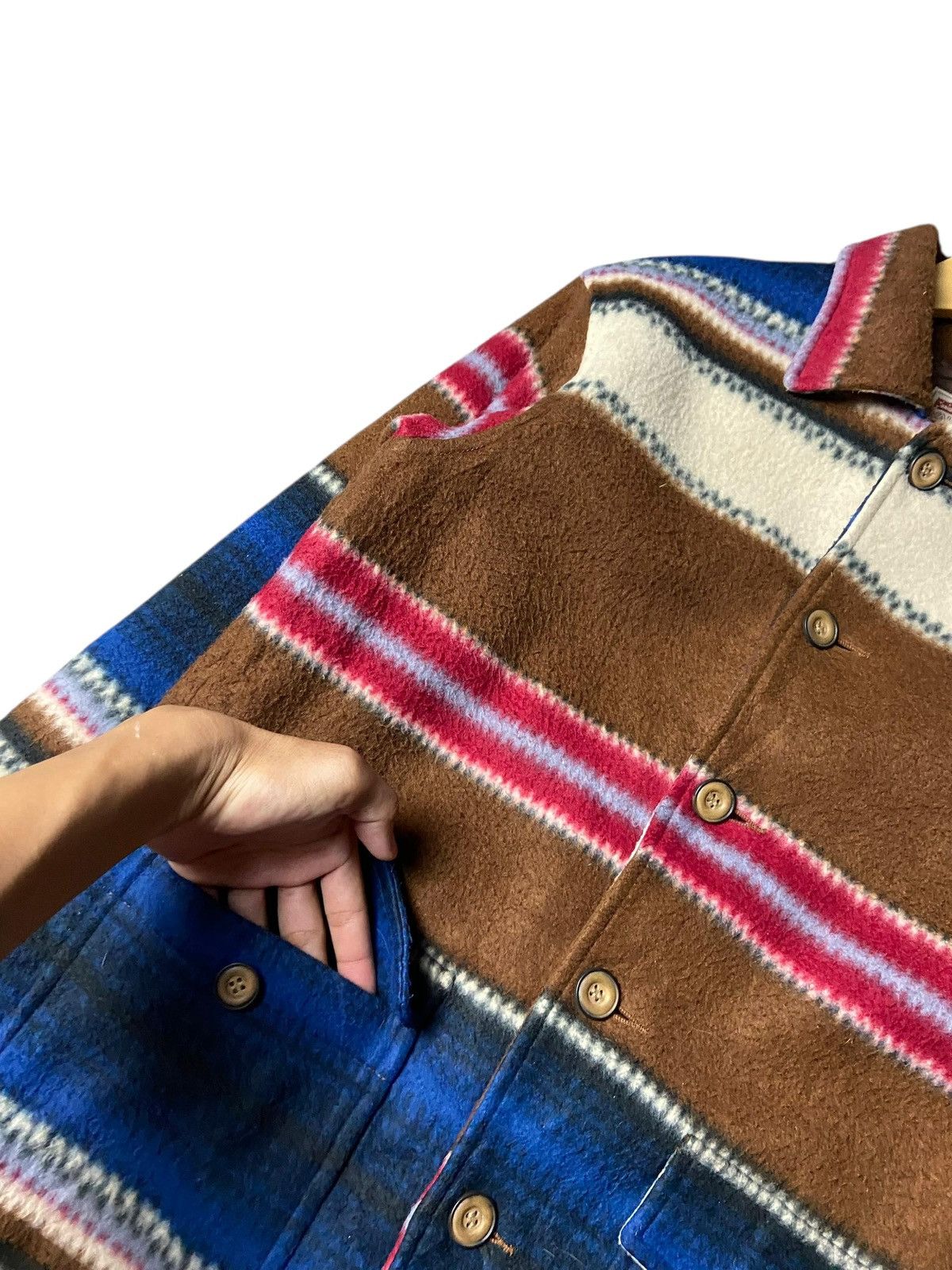 Japanese Brand Valman Navajo Native Pattern Wool Jacket (159) Size US M / EU 48-50 / 2 - 5 Thumbnail