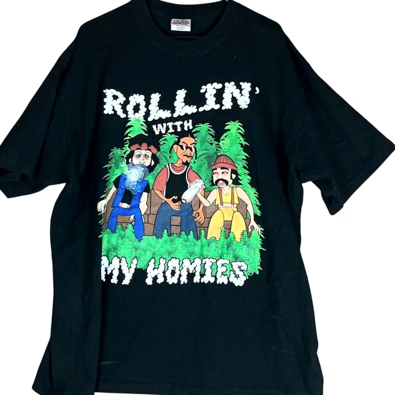 Vintage Pro Team Mens TShirt Black Rollin With My Homies Heavy Weight Short Sleeve 2XL Size US XXL / EU 58 / 5 - 2 Thumbnail
