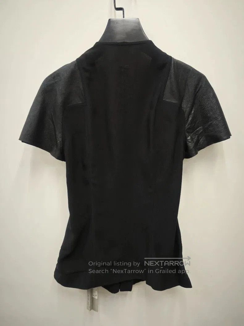 Rick Owens Black Leather Sleeve Top by Rick Owens. Size US M / EU 48-50 / 2 - 4 Thumbnail