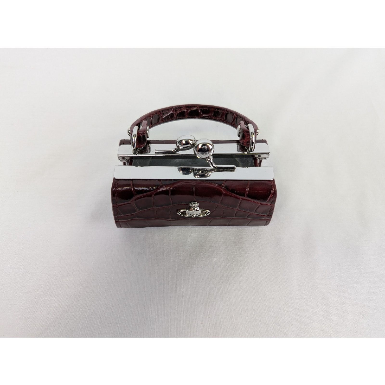 Vivienne Westwood o1rshd1 Size: OS / Crocodile Doll Bag in Burgundy Size ONE SIZE - 2 Thumbnail