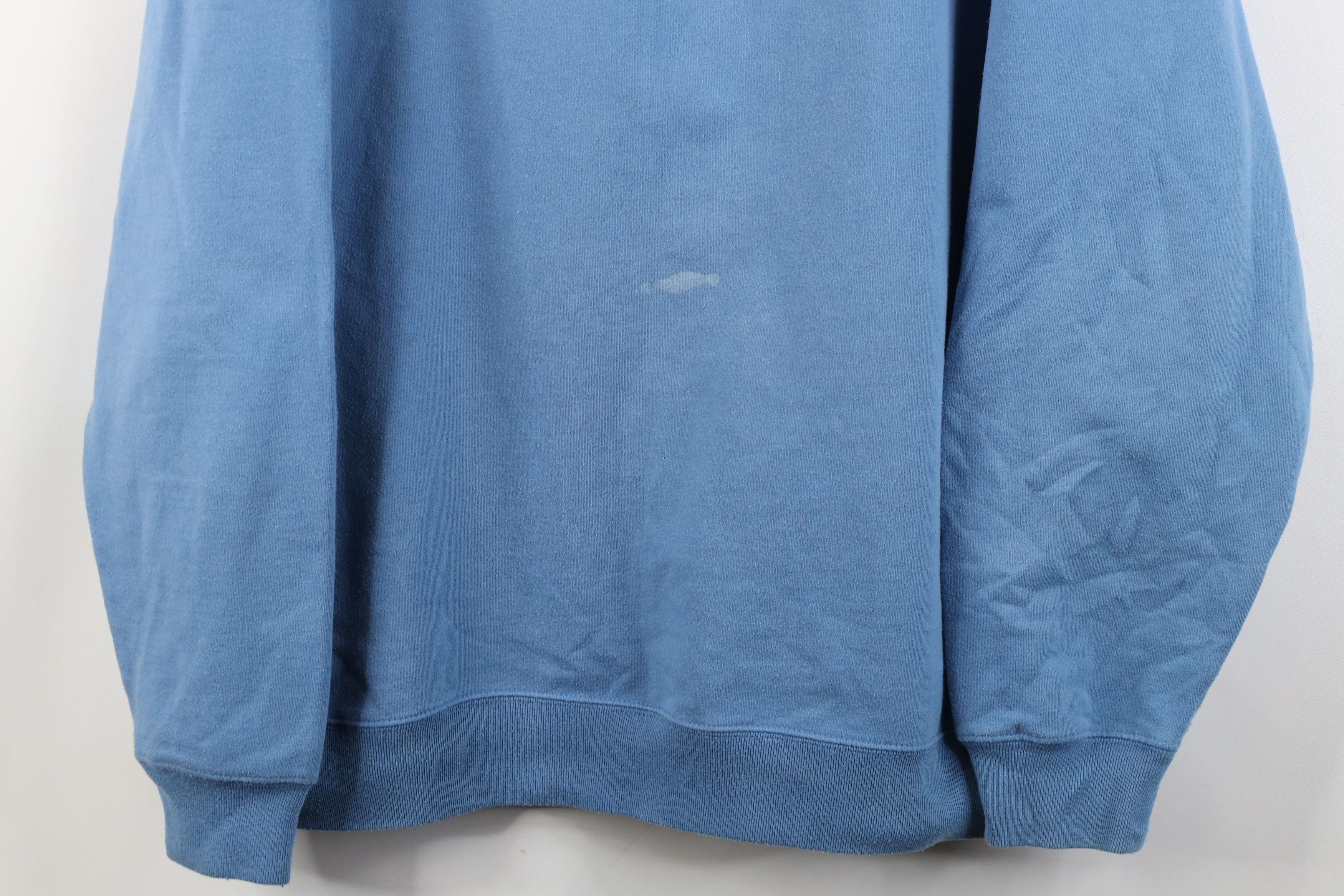 Vintage Vintage 90s Y2K Friend Cat Kitten Layered Sweatshirt Blue Size XL / US 12-14 / IT 48-50 - 3 Thumbnail