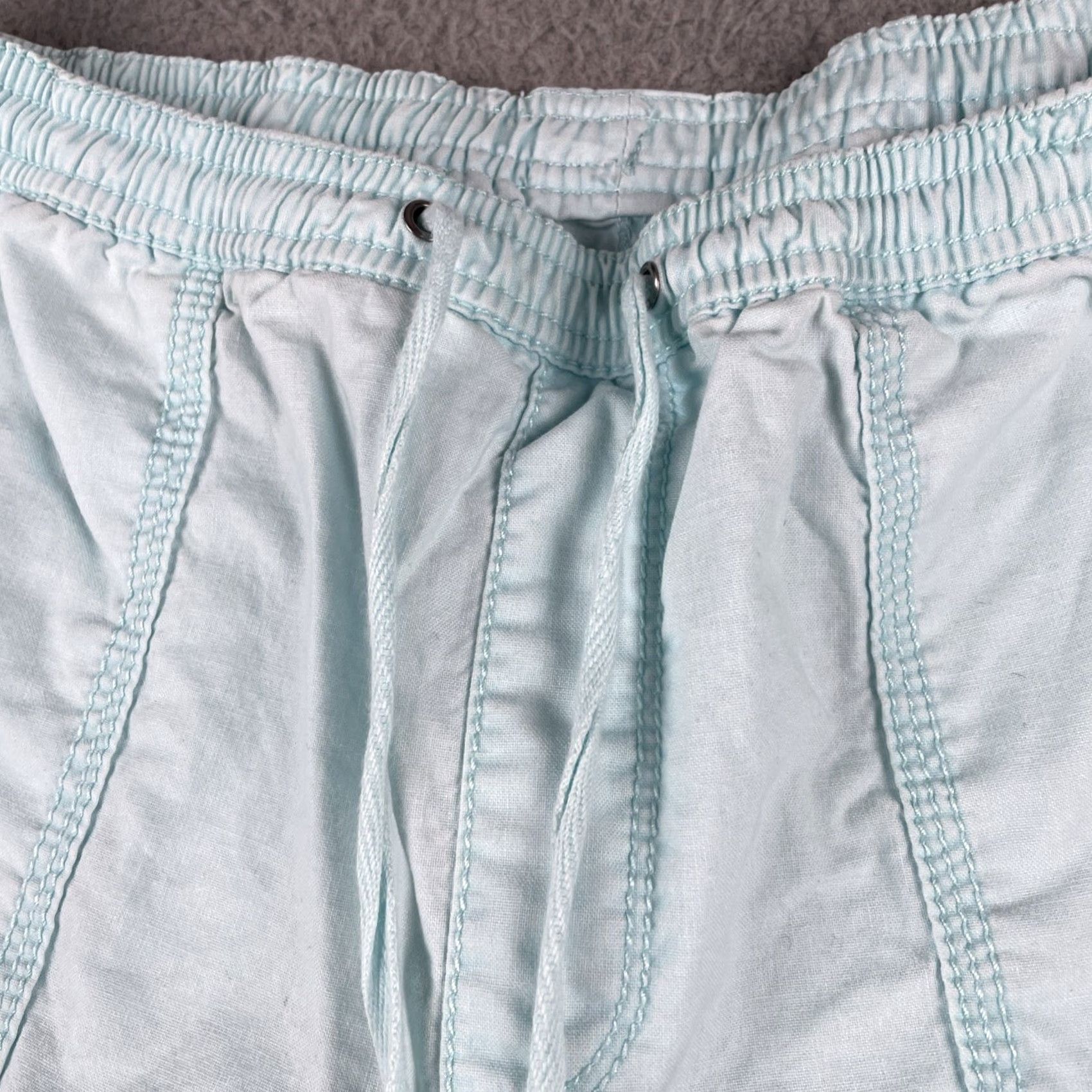 Vintage VINTAGE L.L. Bean Capri Pants Ladies 6 Classic Fit Drawstring Waist Pale Blue Size 28" / US 6 / IT 42 - 3 Thumbnail