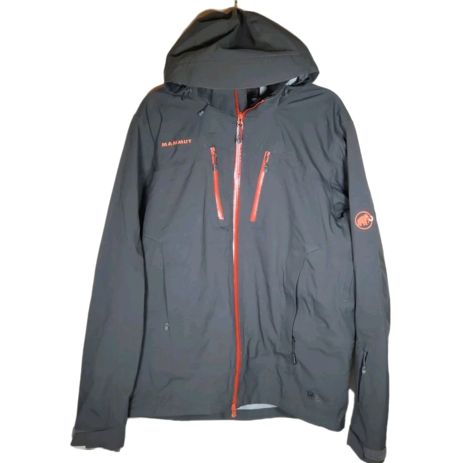 Mammut Mammut Stoney HS Jacket Graphite Lava 1010-18410 Hard Shell Removable Hood Men M Jacket Size US M / EU 48-50 / 2 - 2 Thumbnail