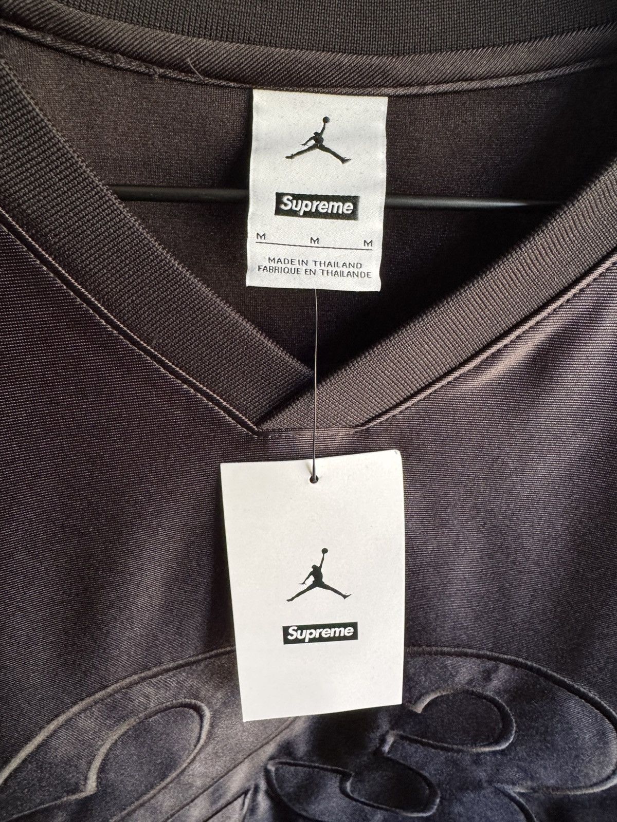Jordan Brand × Supreme Supreme Jordan 23 Warm Up Jersey Black Size US M / EU 48-50 / 2 - 5 Thumbnail
