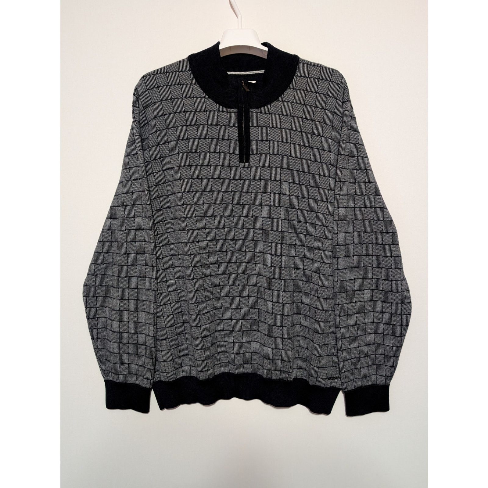 BRAX Brax Feel Good Steffen Quarter Zip Wool Pullover Sweater Size US XL / EU 56 / 4 - 1 Thumbnail
