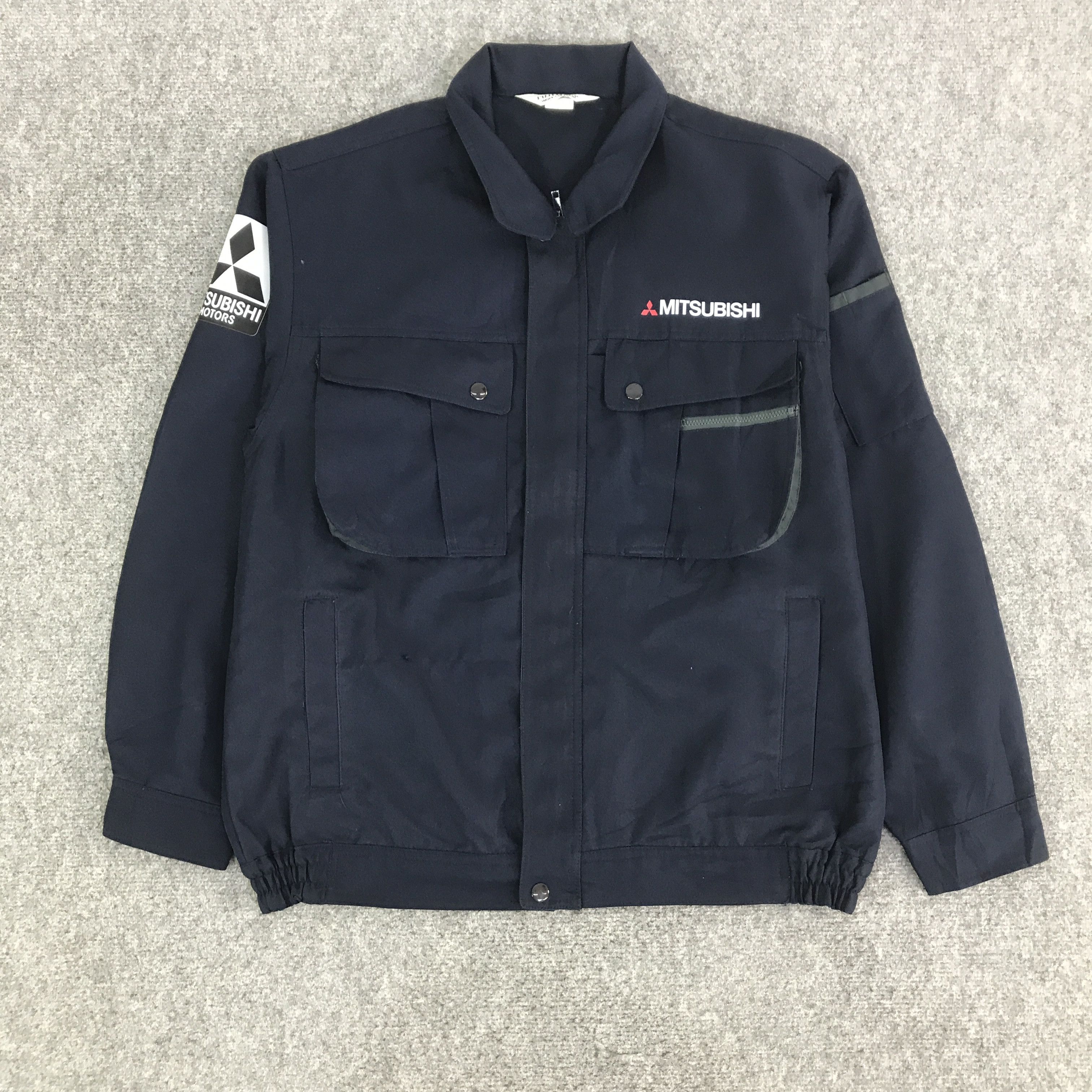 Japanese Brand MITSUBISHI RACING NAVY CUSTOM JACKET K123B16 Size US L / EU 52-54 / 3 - 2 Thumbnail