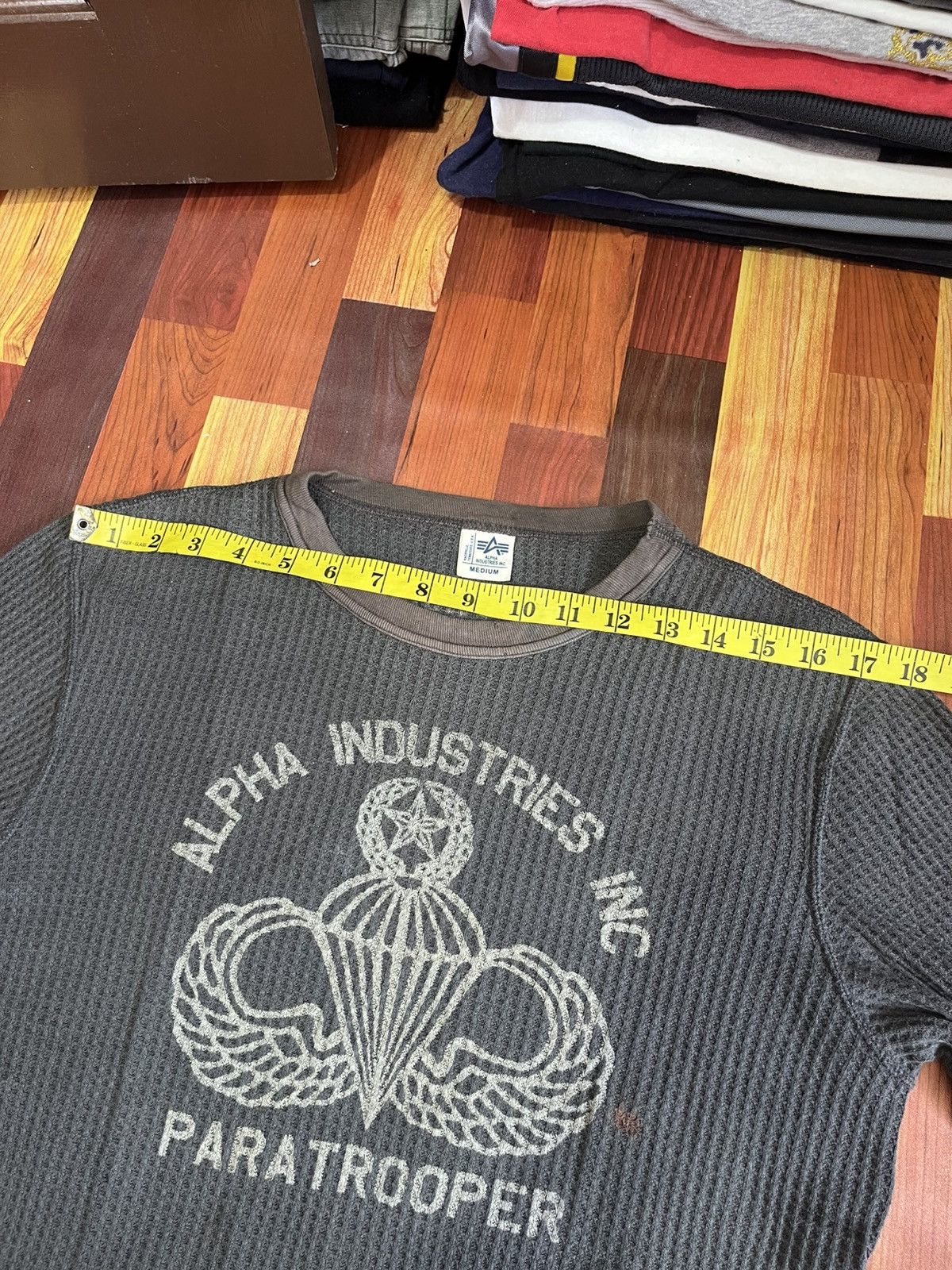 Alpha Industries Alpha Industries Paratrooper Waffle Shirt Japan Size US S / EU 44-46 / 1 - 16 Thumbnail
