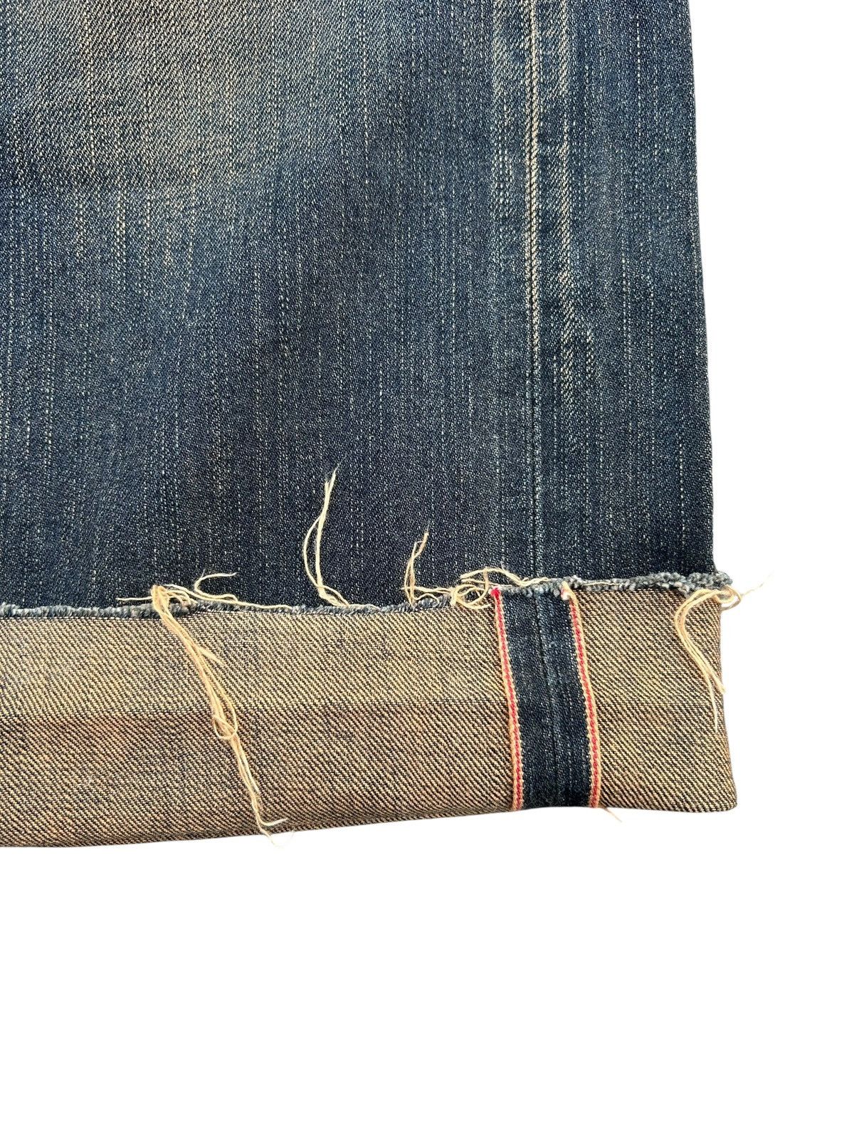 Edwin × Kapital × Vintage Vintage Edwin 505 Selvedge Baggy Rusty Distressed Denim Jean Size US 31 - 3 Thumbnail