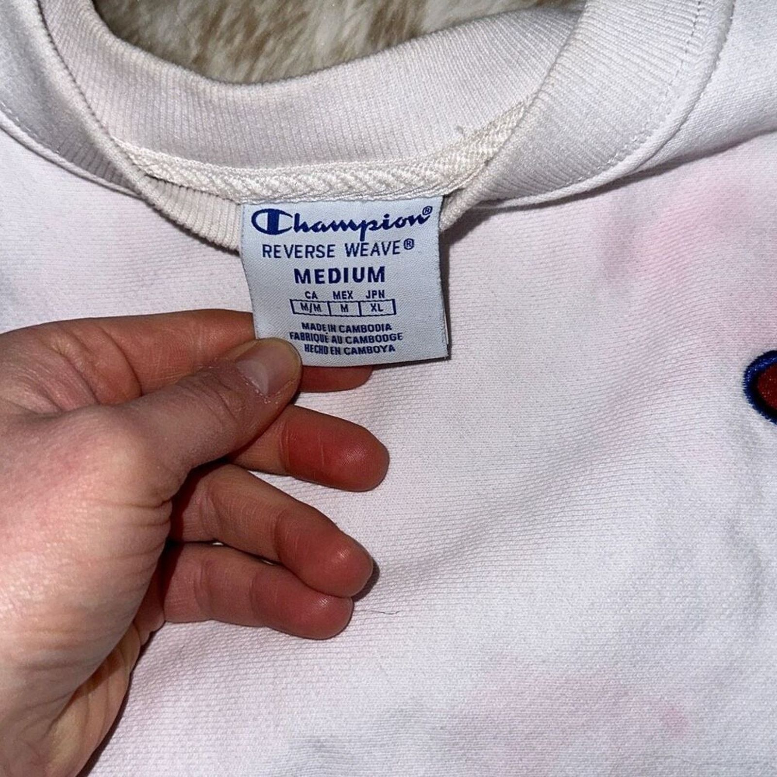 Champion Champion Tie-DyeBoxy Fit Cropped Sweatshirt | Sz M Size M / US 6-8 / IT 42-44 - 3 Thumbnail