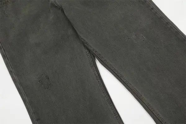 VIBE Fashion back pocket embroidery washed distressed jeans y2k Size US 32 / EU 48 - 4 Thumbnail