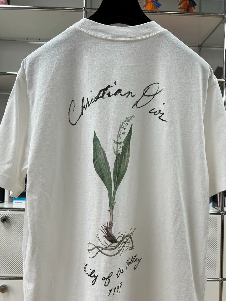 Dior Dior 24 new white line valley pattern short-sleeved cotton Size US XS / EU 42 / 0 - 4 Thumbnail