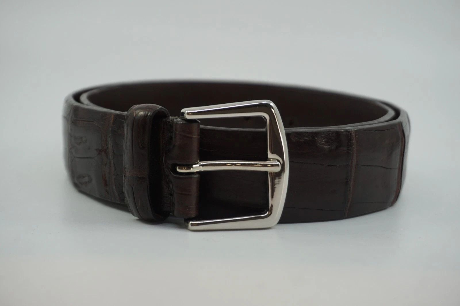 Loro Piana New Loro Piana Leather Belt Dark Brown 75 cm / 30" Size ONE SIZE - 1 Thumbnail
