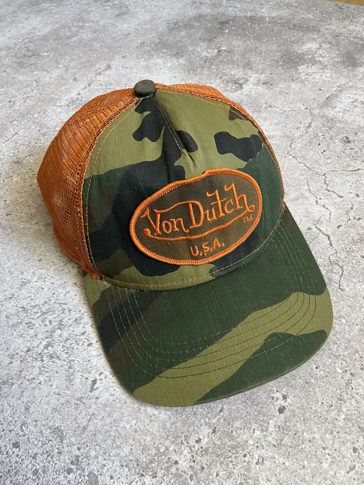 Von Dutch Vintage Y2K Von Dutch Camo Cap Size ONE SIZE - 1 Thumbnail