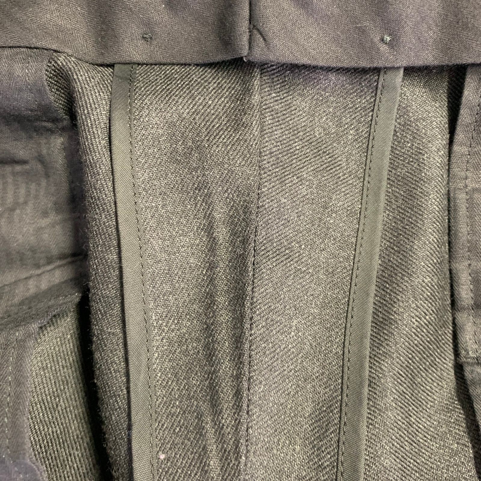 Other MR. PORTER Size 34 Grey Wool Zip Dress Pants Size US 34 / EU 50 - 3 Thumbnail
