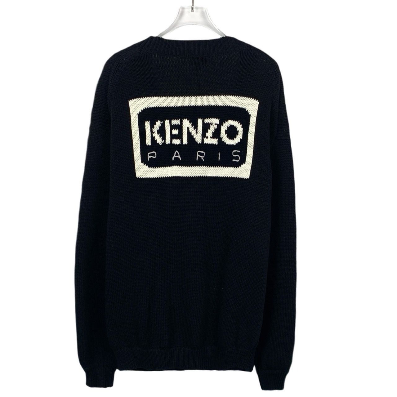 Kenzo [Kenzo] Embroidered Logo Black Cotton Knit Cardigan M Size US M / EU 48-50 / 2 - 8 Thumbnail