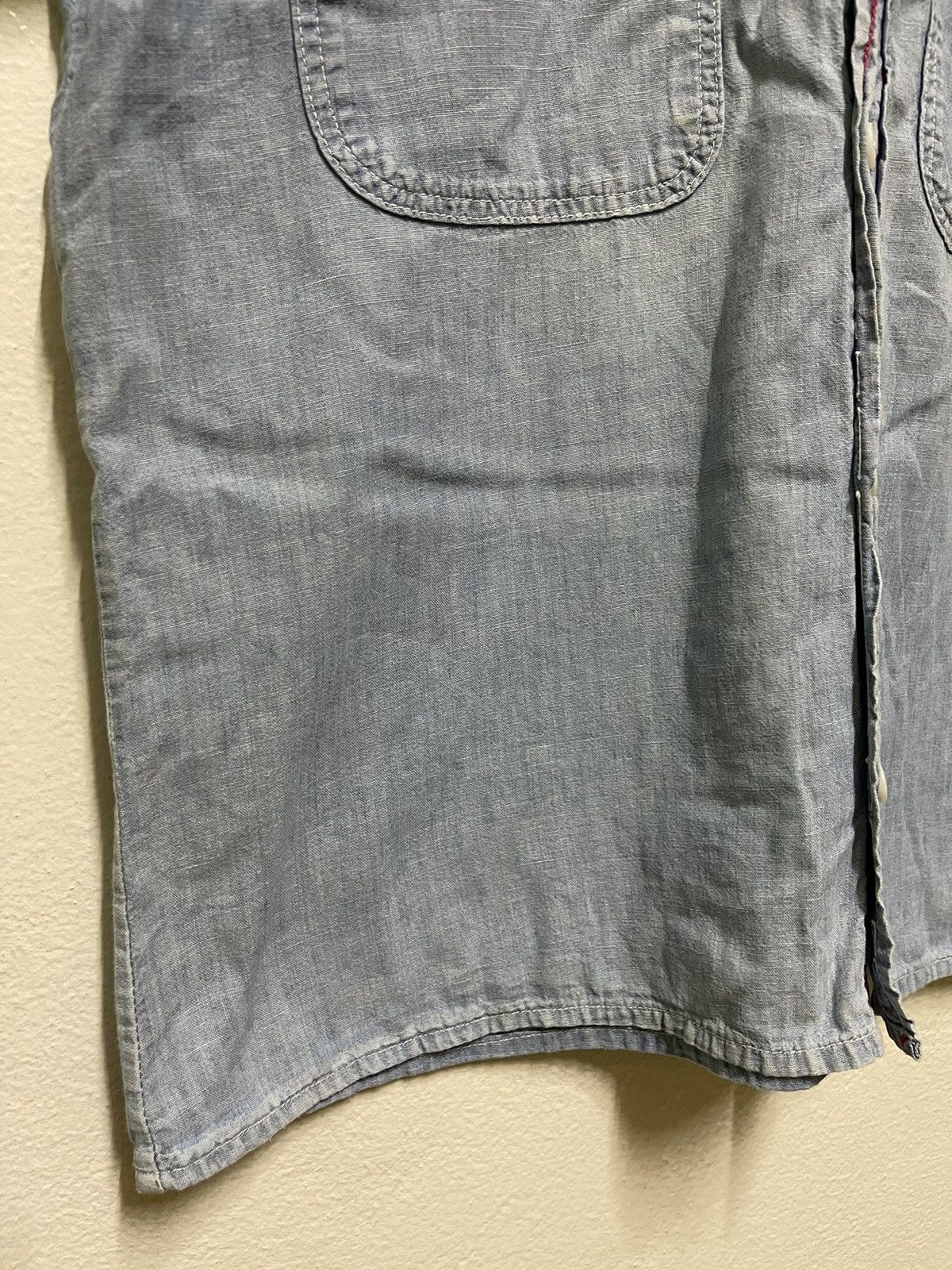 Big Mac Big Mac Chambray Embroidery Shirt Size M / US 6-8 / IT 42-44 - 3 Thumbnail