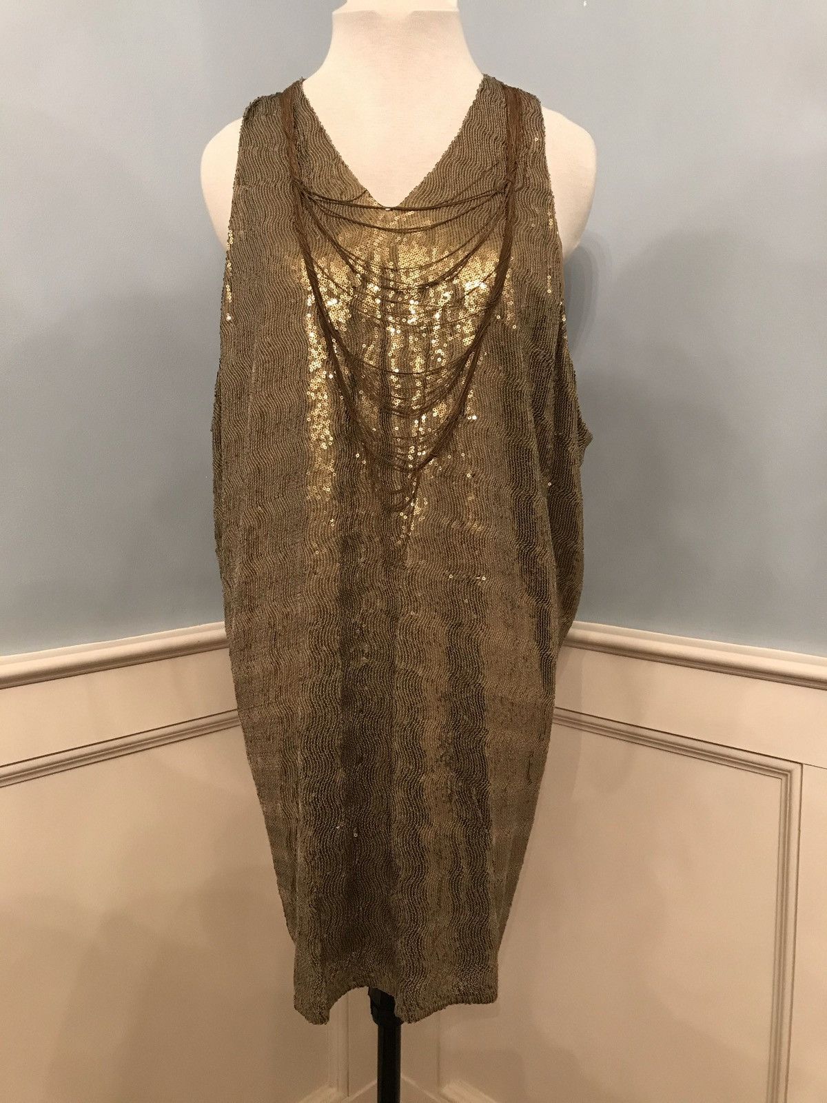 Sachin & Babi Sachin + Babi for Ankasa Gold Sequin Dress sz 6 Size M / US 6-8 / IT 42-44 - 1 Thumbnail