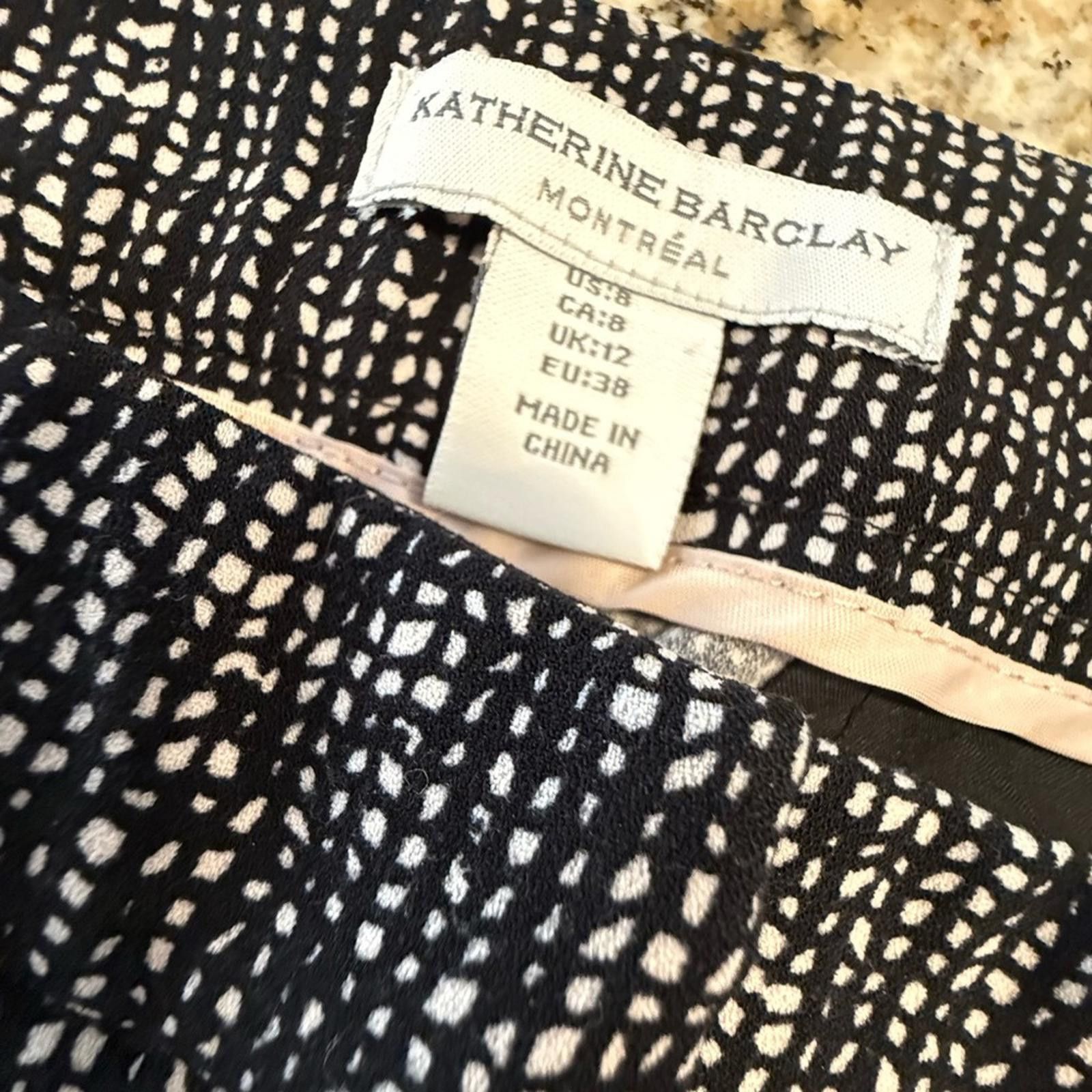 Other Katherine Barclay Montreal black white patterned pants SZ 8 Size 30" / US 8 / IT 44 - 6 Thumbnail