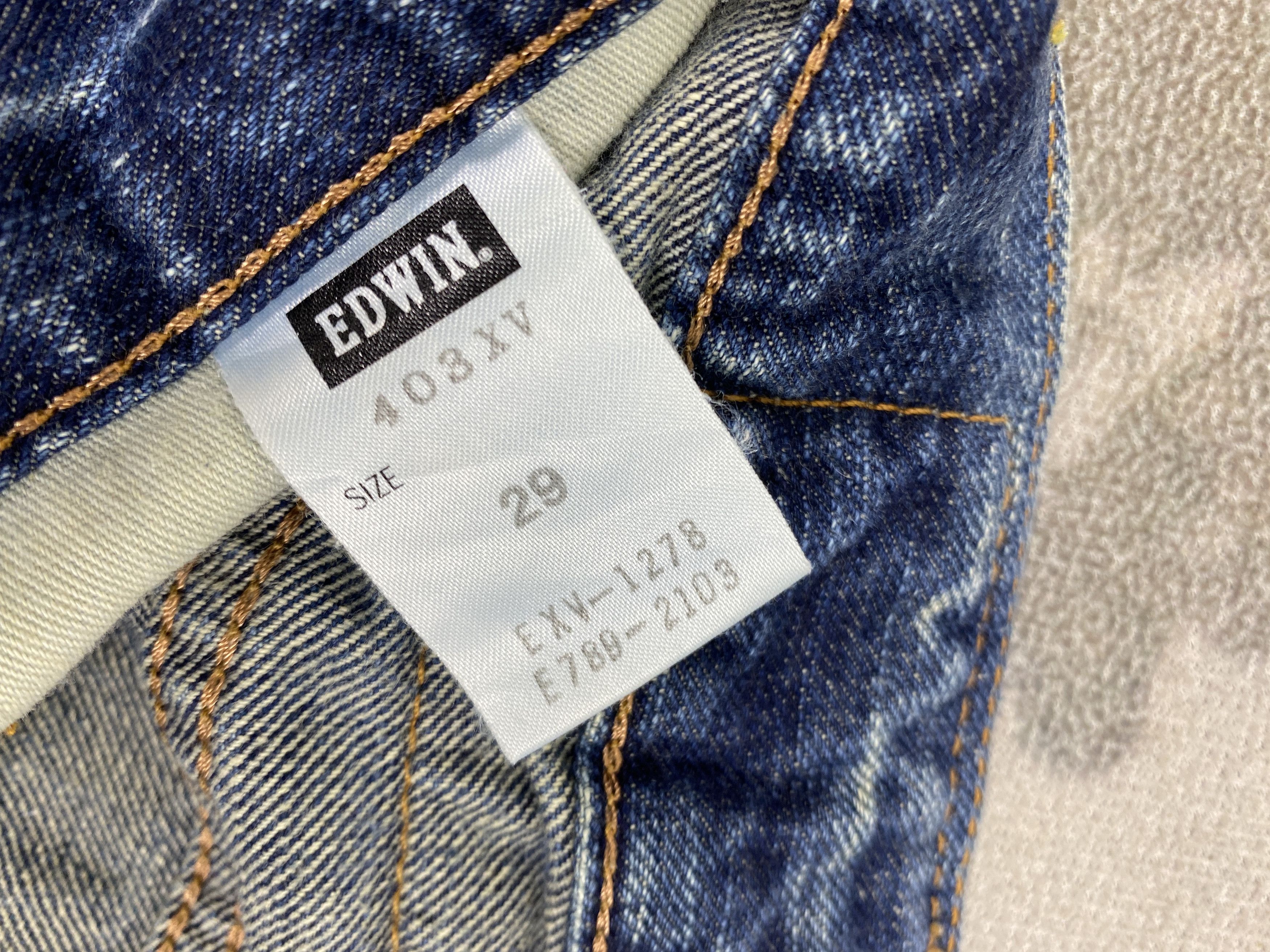 If Six Was Nine Vintage Edwin IF SIX WAS NINE STYLE 31x31.5 Denim- JN3551 Size US 31 - 10 Thumbnail