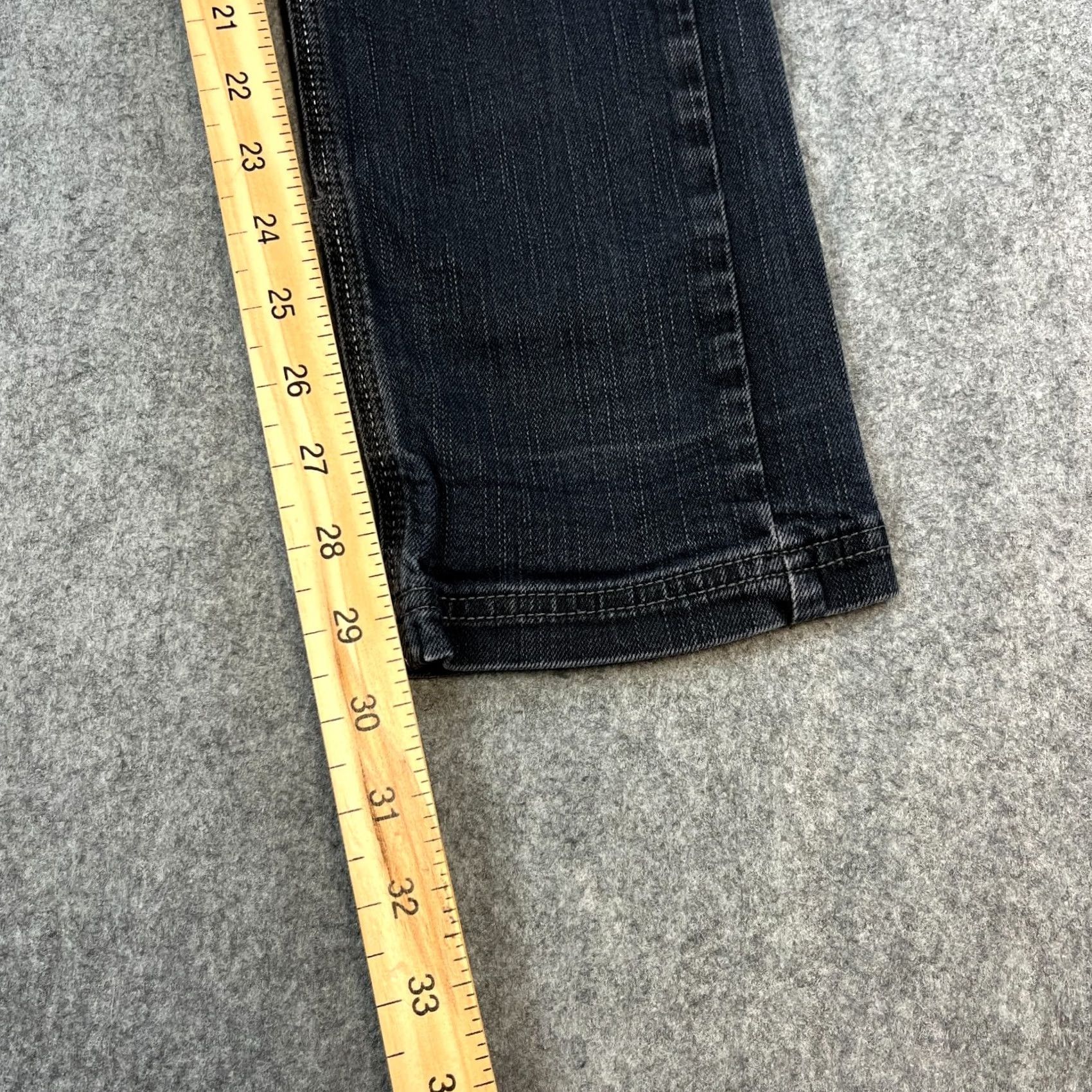 Vintage Armani Jeans Jeans Slim Skinny 28 32 UK10 Blue Low Rise AJ Sequin Spellout Womens Style: Skinny Baggy? Size 32" / US 10 / IT 46 - 4 Thumbnail