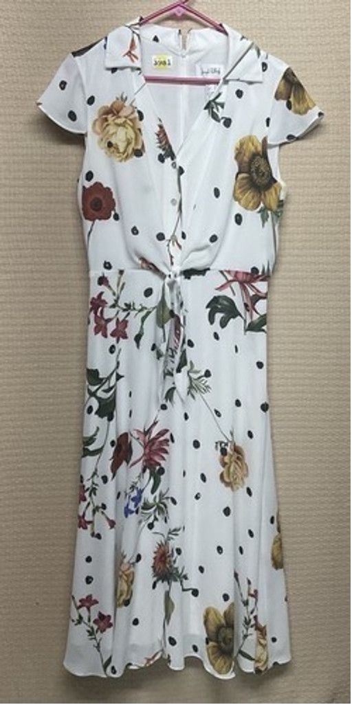 Joseph Ribkoff Joseph Ribkoff Dots Floral TeaFit &Flare Midi Dress Women 12 Size XL / US 12-14 / IT 48-50 - 1 Thumbnail
