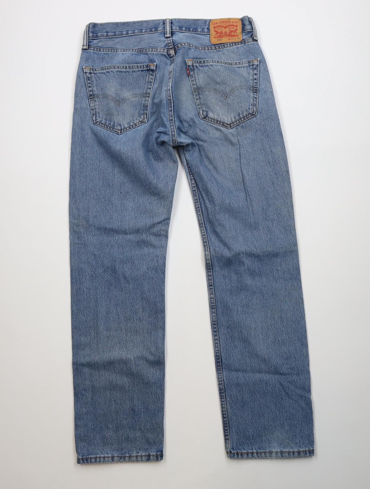 Levi's Vintage Y2K Levis 505 Regular Straight Leg Denim Jeans Size US 33 - 10 Thumbnail