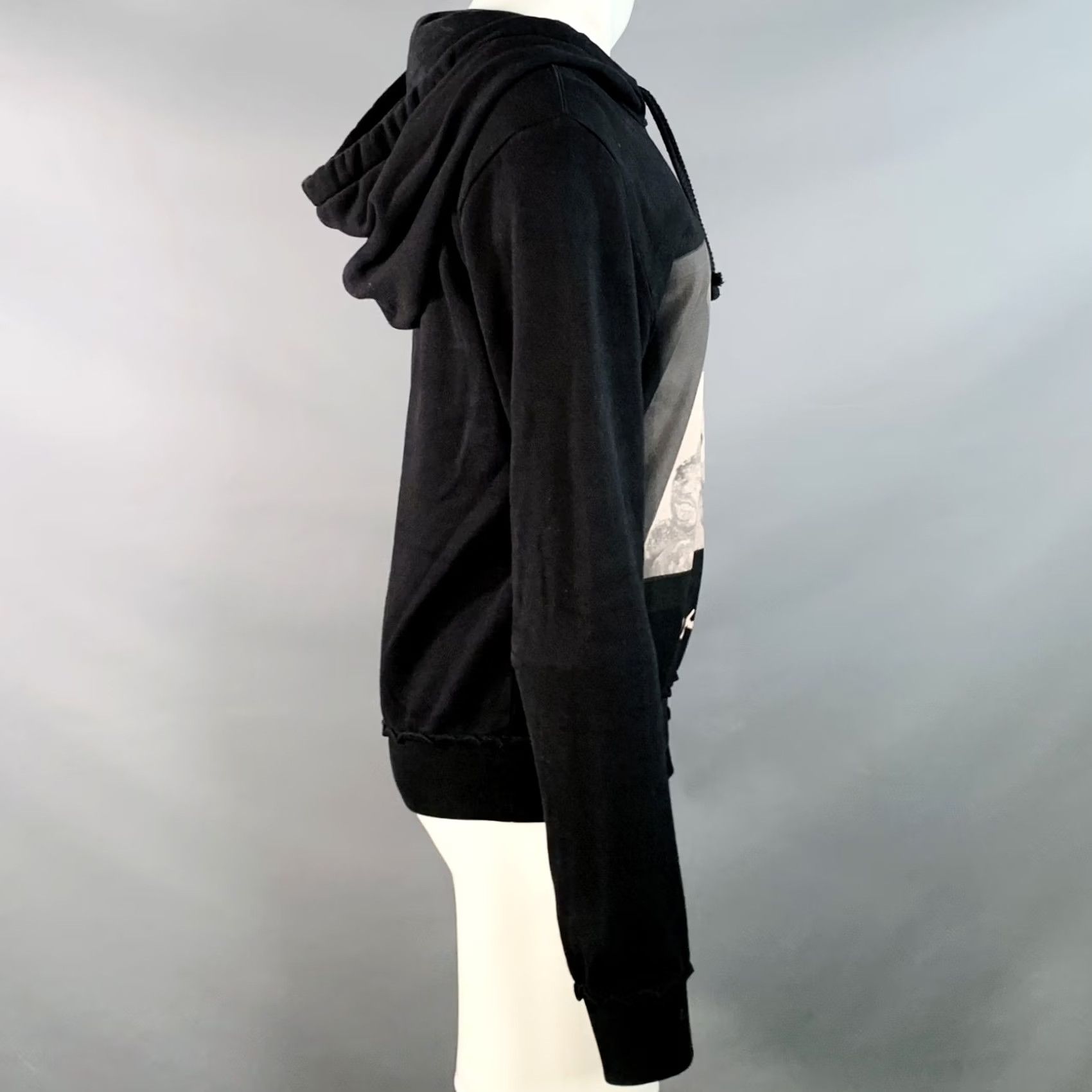 Dolce & Gabbana Dolce & Gabbana Size S Black Muhammad Ali Print Cotton Hooded Sweatshirt Size US S / EU 44-46 / 1 - 3 Thumbnail