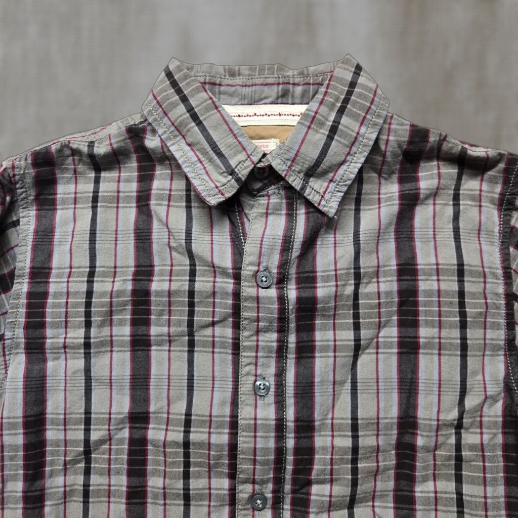 Camel Red Camel Shirt Mens M Medium Button-Up Plaid Long Sleeve Cotton Red Camel Regular Fit Casual, Workwear, Business, Travel - Mens Size US M / EU 48-50 / 2 - 1 Thumbnail