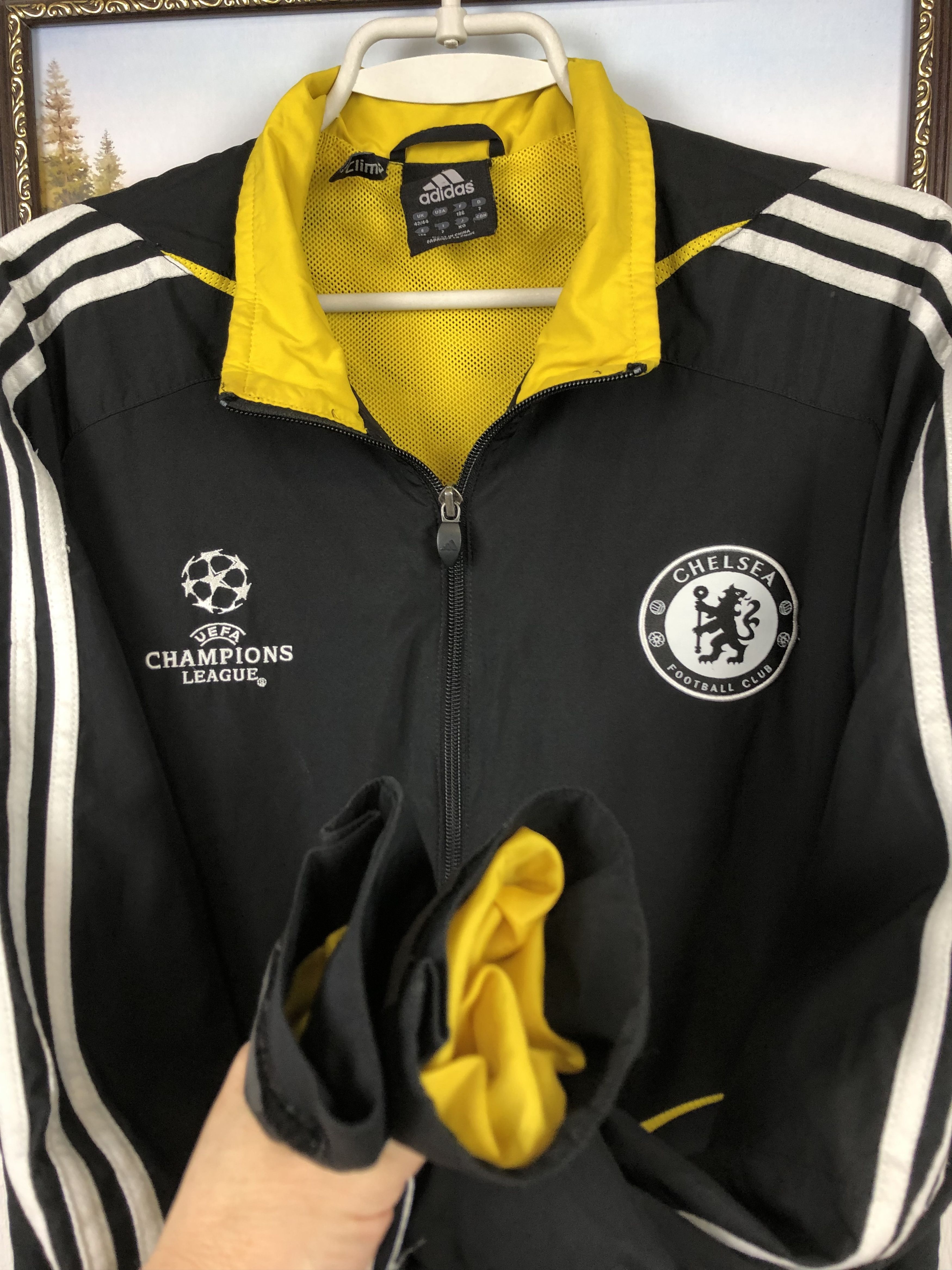 Adidas Vintage Adidas Chelsea Football Jacket Soccer Track Top Rare Size US L / EU 52-54 / 3 - 9 Thumbnail