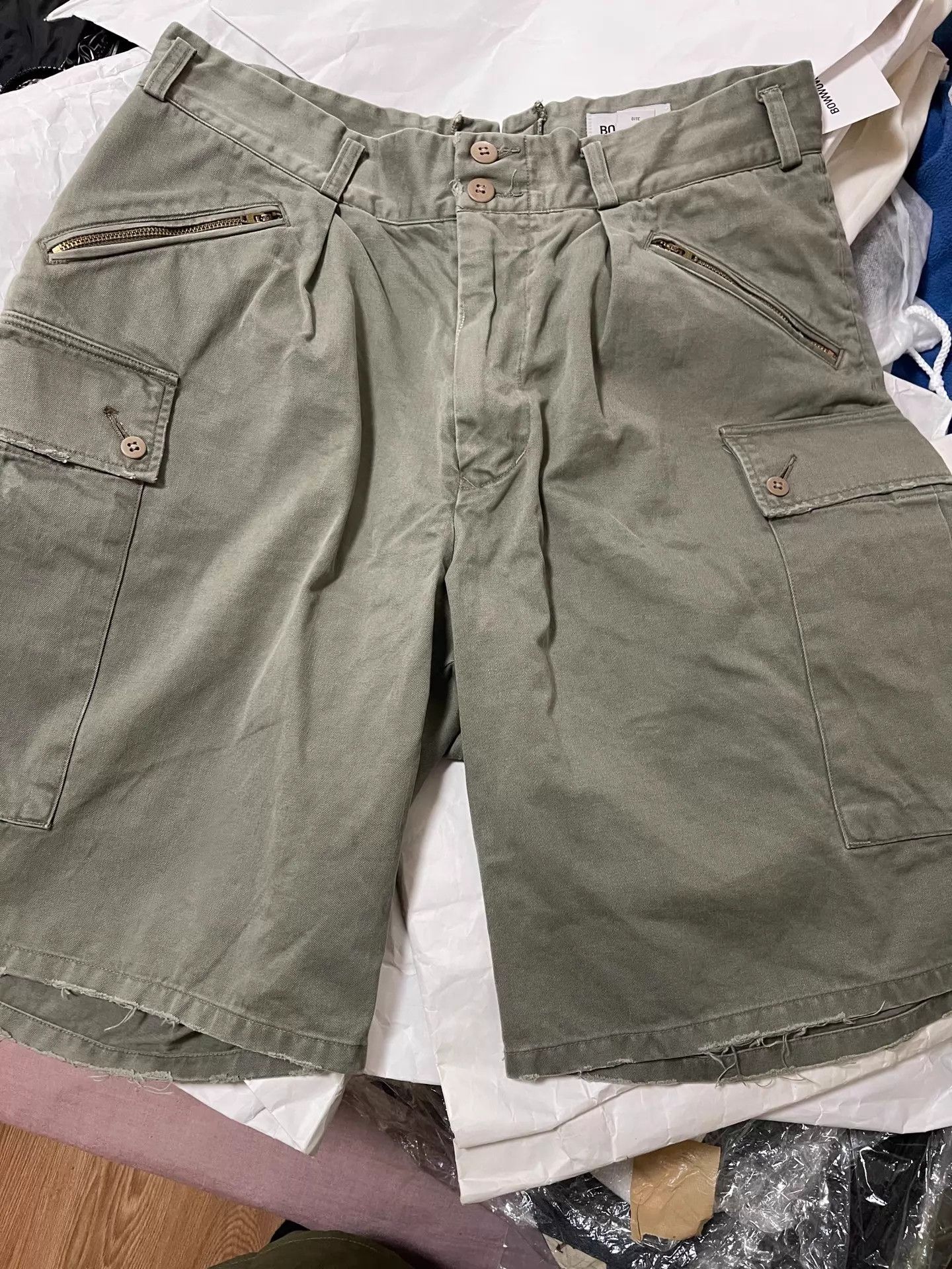 Other BOWWOW US ARMY Trooper Combat Short Washed Olive L Size US 34 / EU 50 - 3 Thumbnail